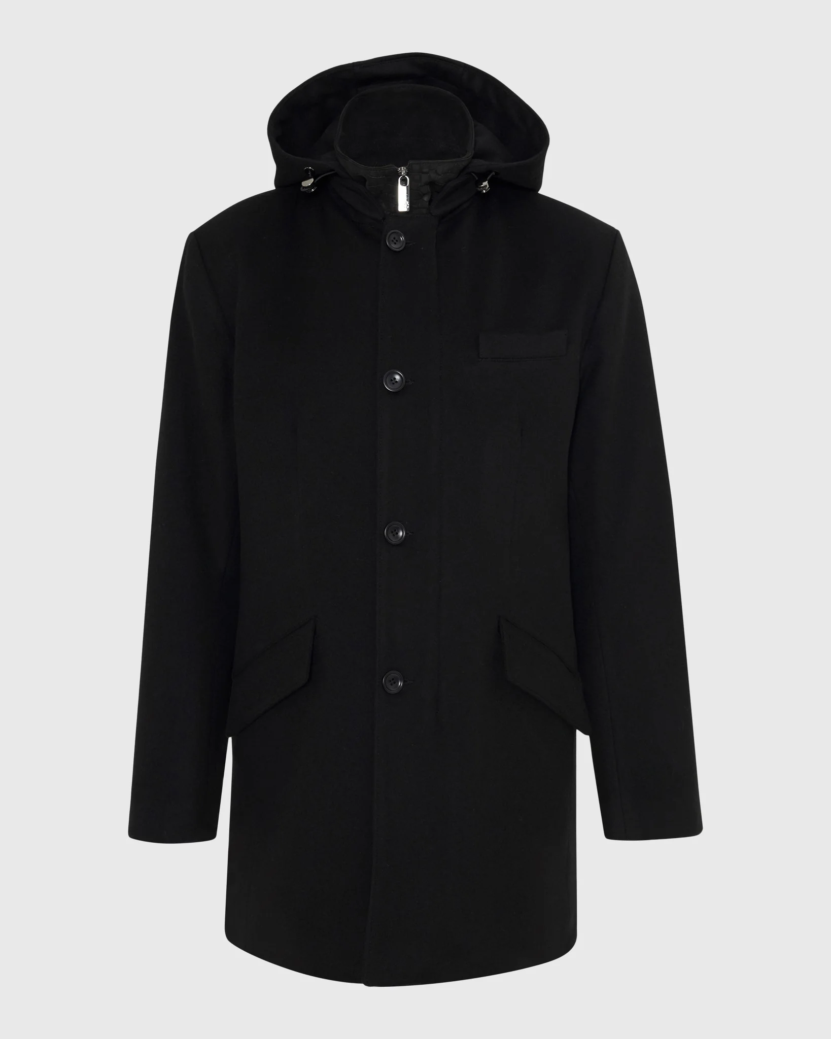 MEN`S PARKA CRAFTED FROM LORO PIANA WOOL, SELECT NUBUCK CROCO EMBOSSED DICKEY - Image 6