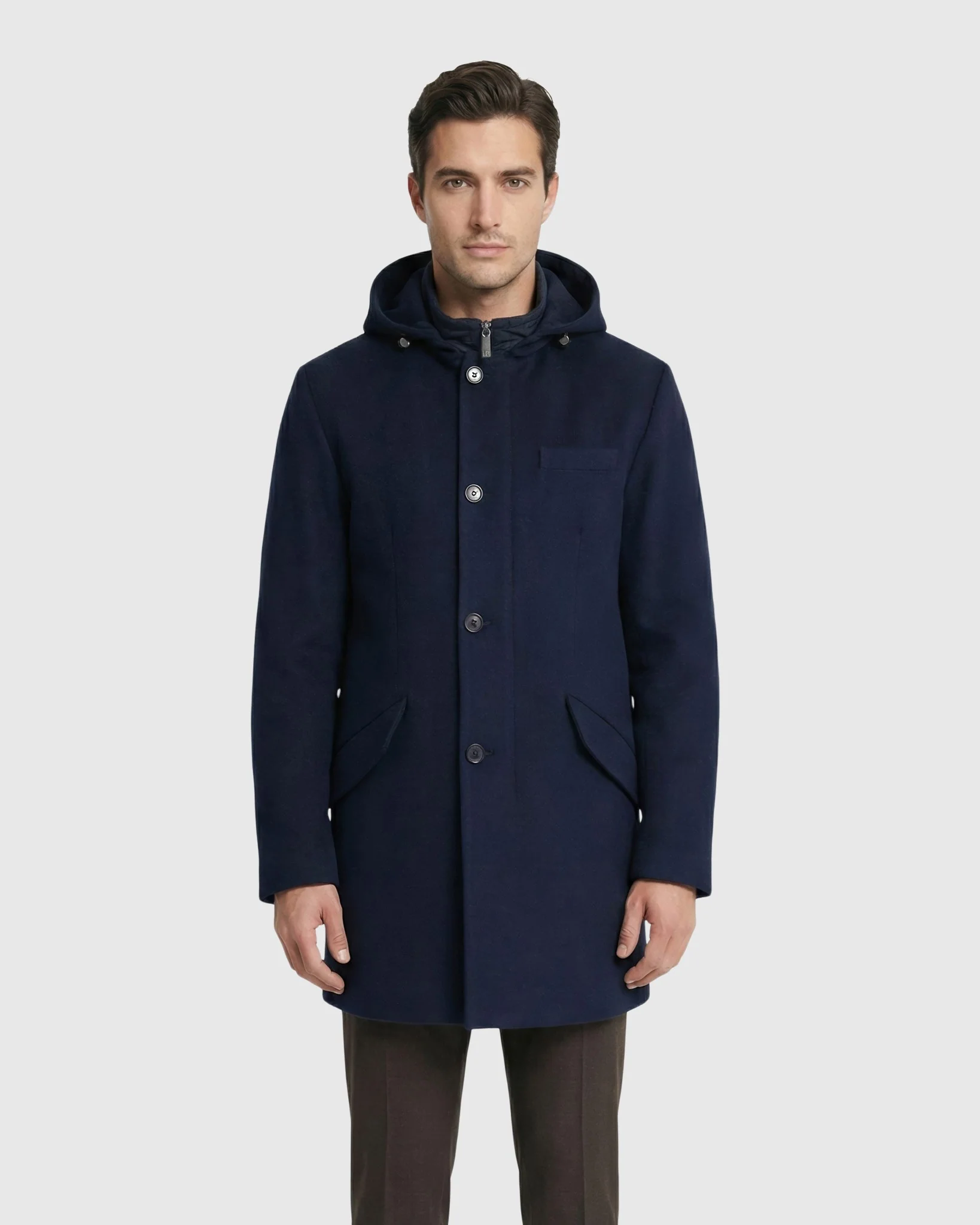 MEN`S PARKA CRAFTED FROM LORO PIANA WOOL, SELECT NUBUCK CROCO EMBOSSED DICKEY - Image 8