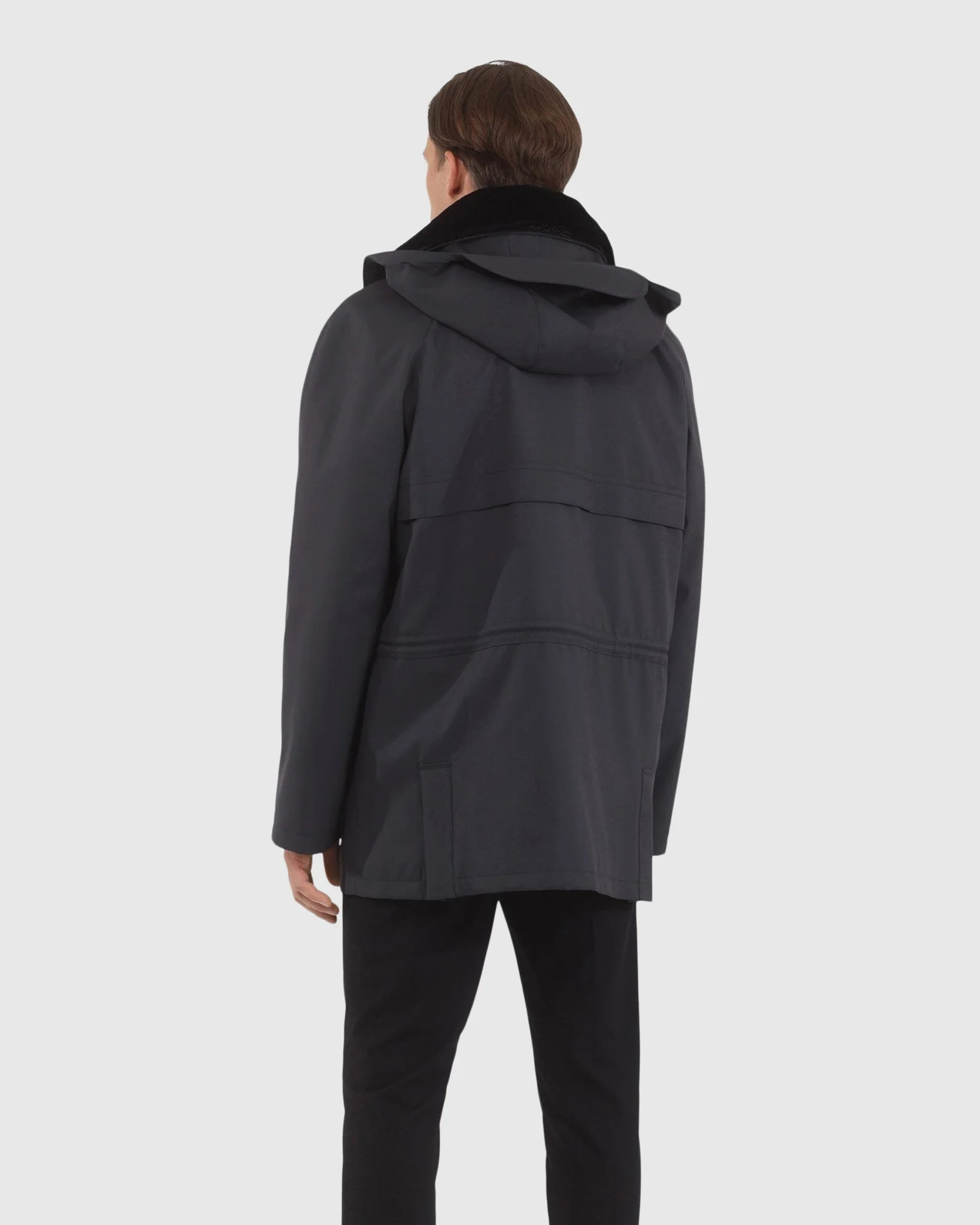 MENS PARKA WITH DETACHABLE SELECT SHEARLING LAMB COLLAR AND DETACHABLE VEST (2 PCS) - Image 10