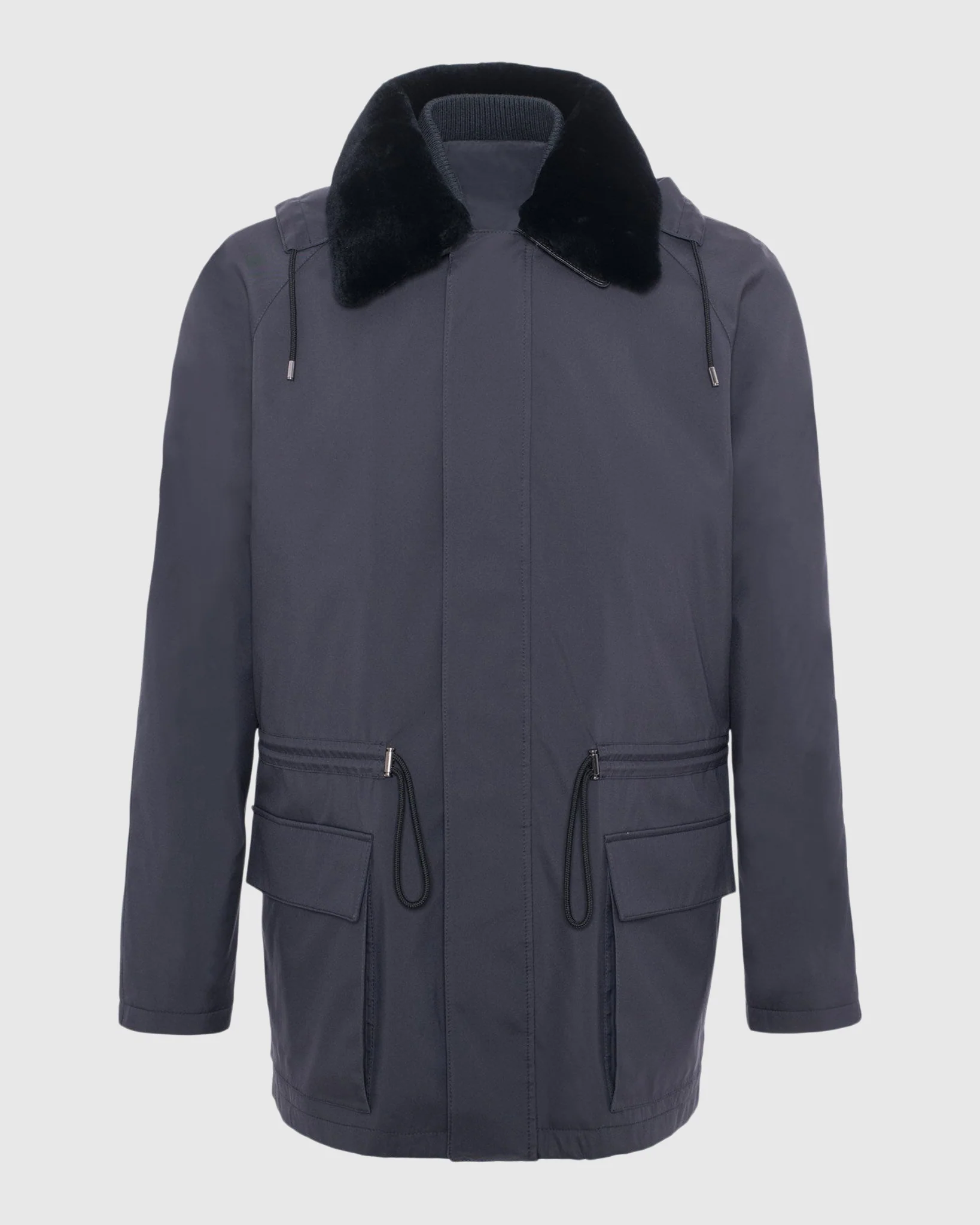 MENS PARKA WITH DETACHABLE SELECT SHEARLING LAMB COLLAR AND DETACHABLE VEST (2 PCS) - Image 14