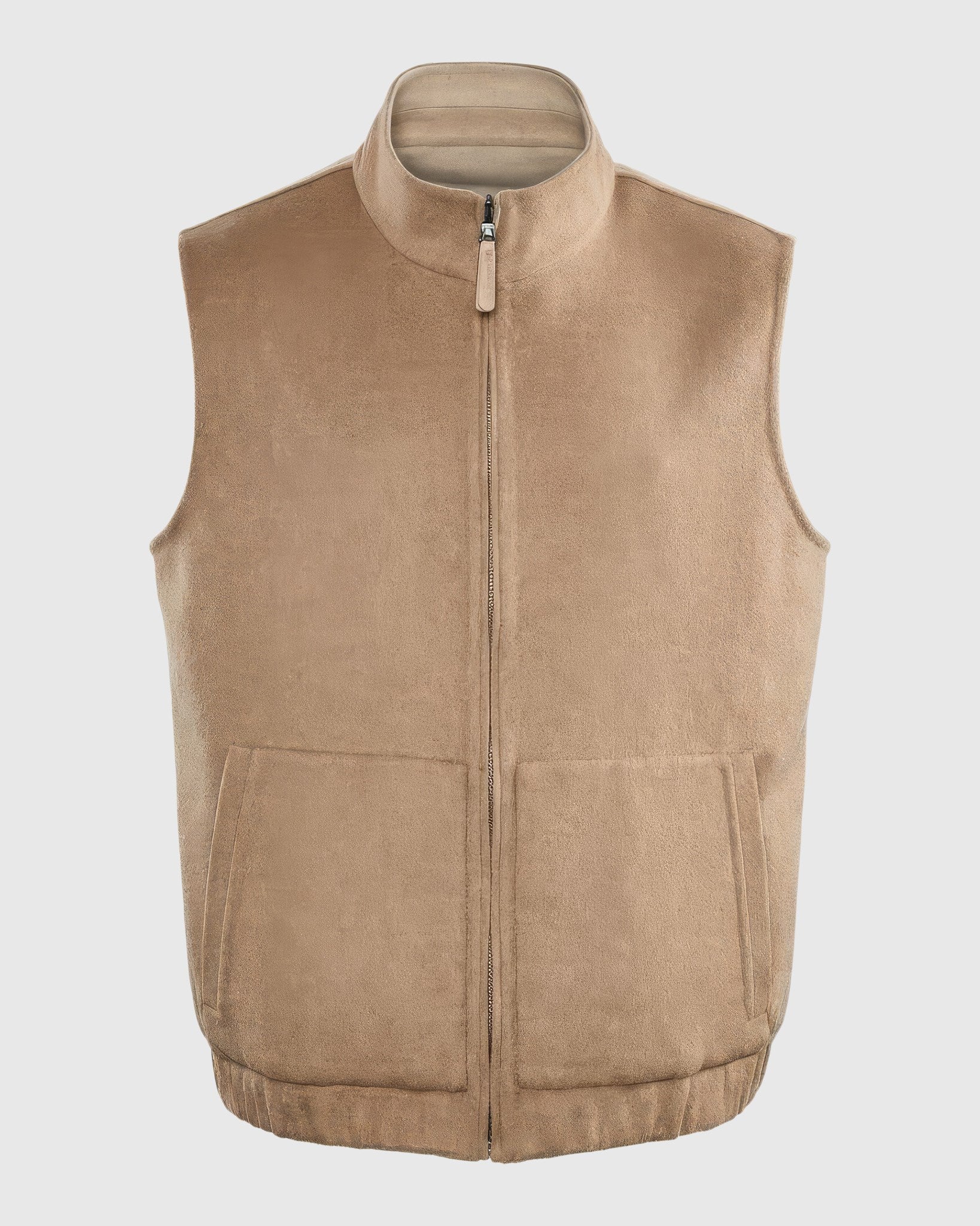Men'S Cashmere & Wool Vest, Reversible - Image 12