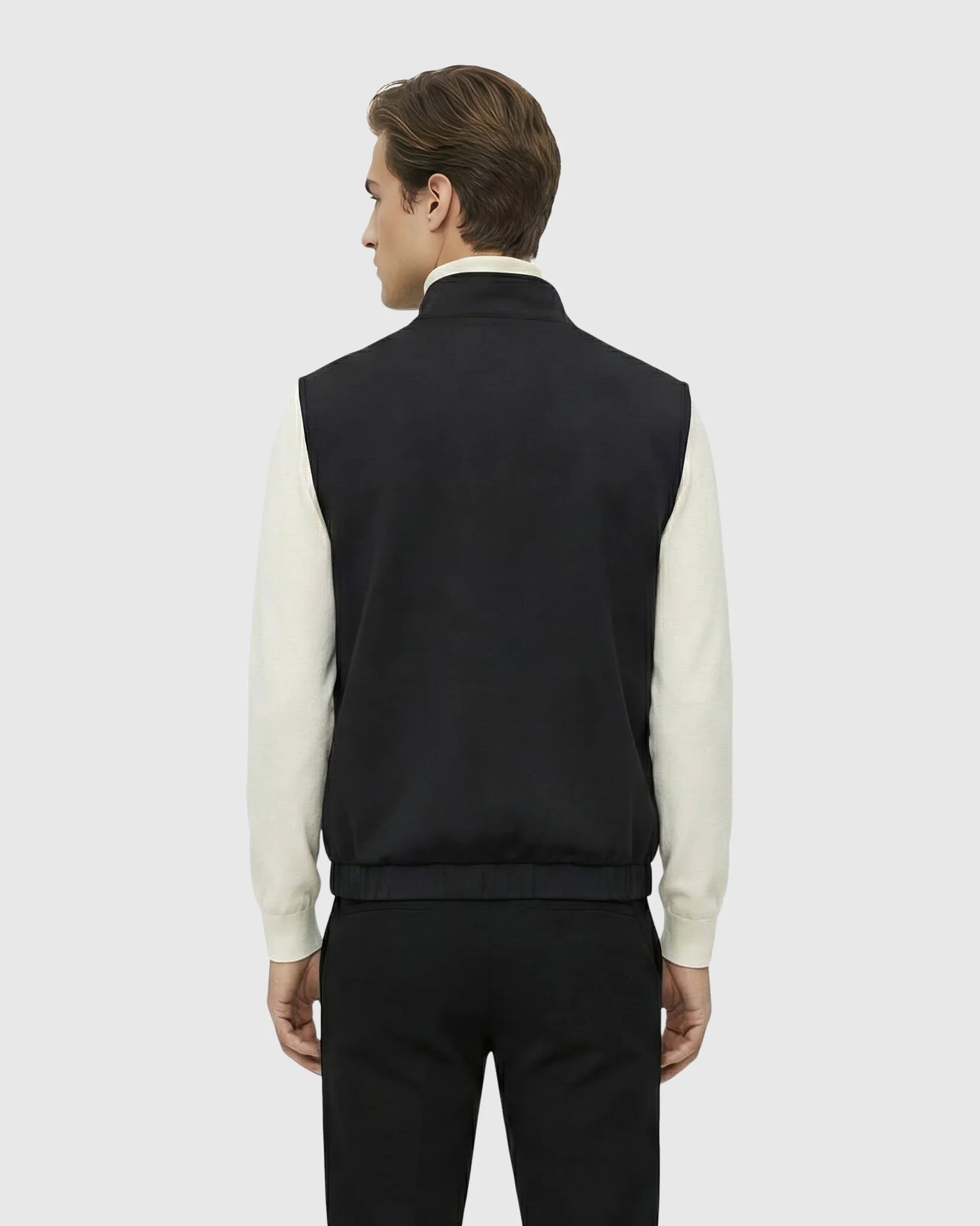 Men'S Cashmere & Wool Vest, Reversible - Image 4