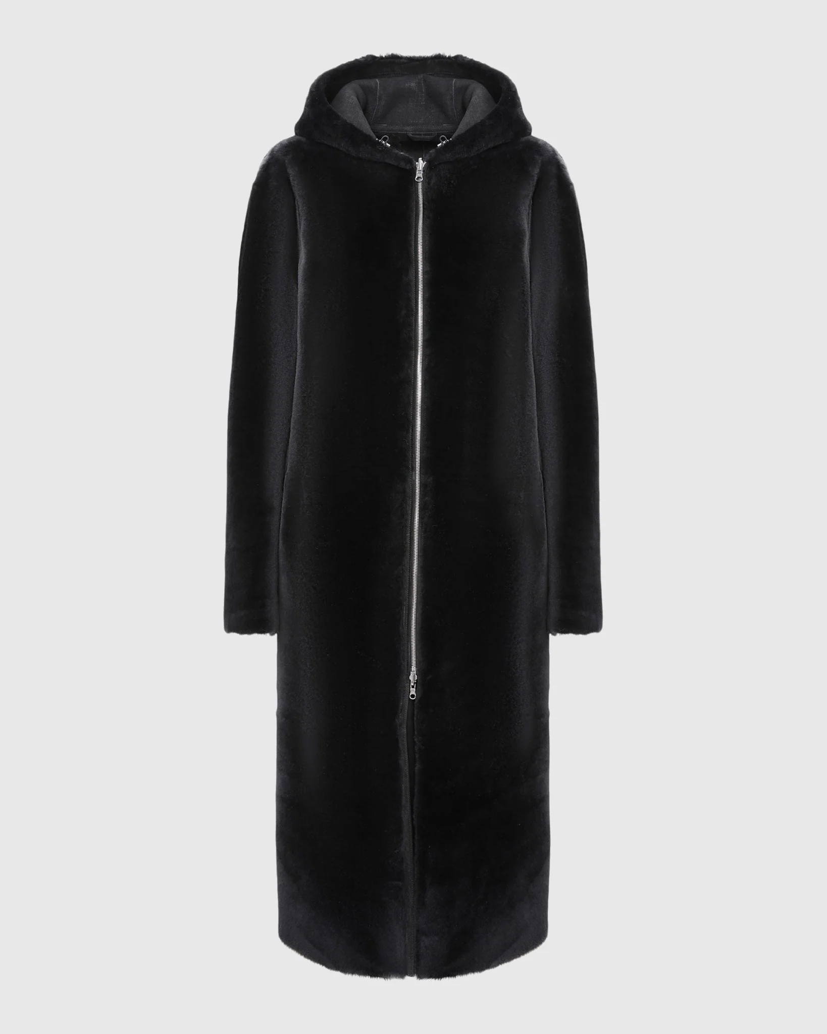 MENS REVERSIBLE MERINO SHEARLING LAMB PARKA - Image 8