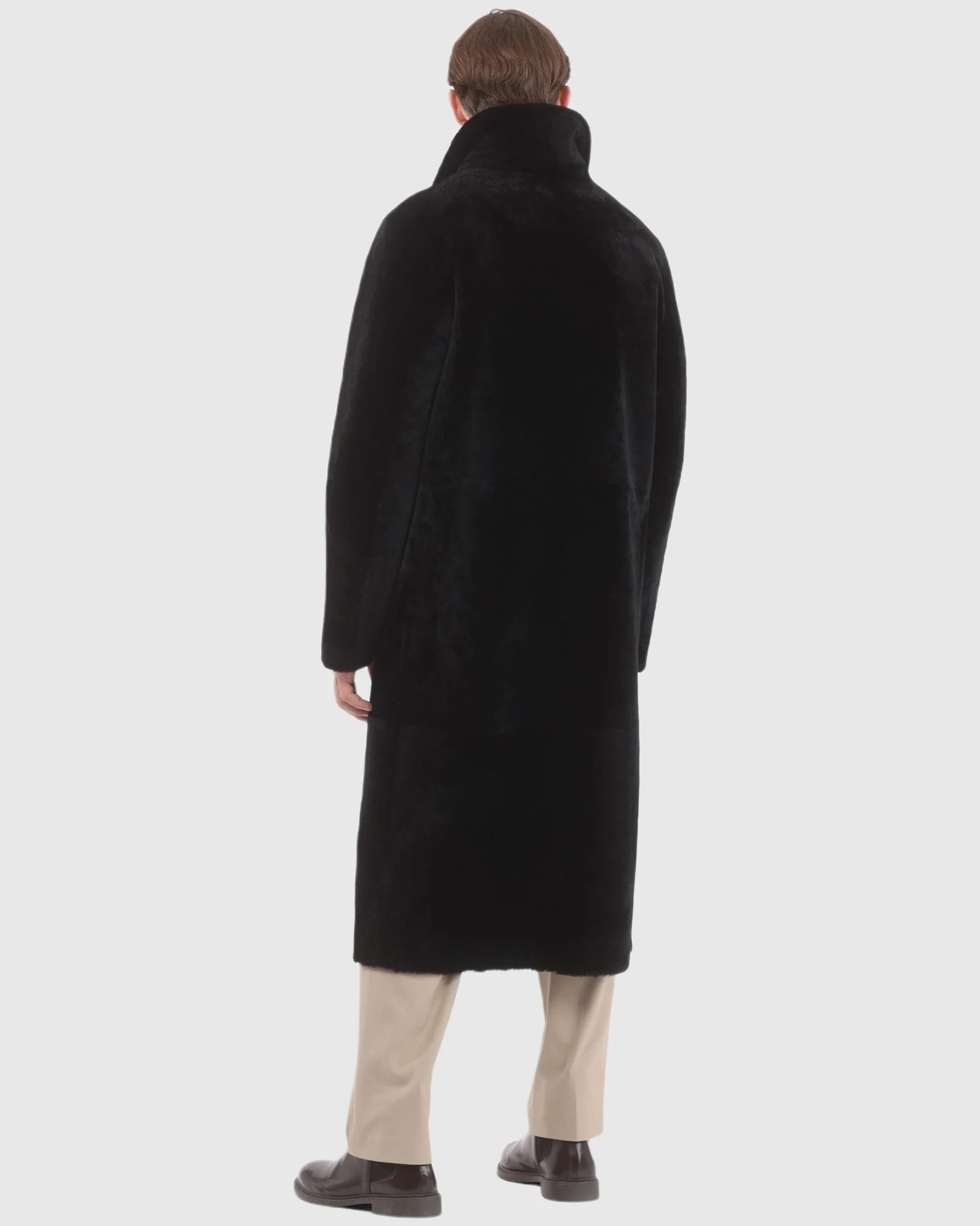 Men's Reversible Select Shearling Lamb Coat - Image 5