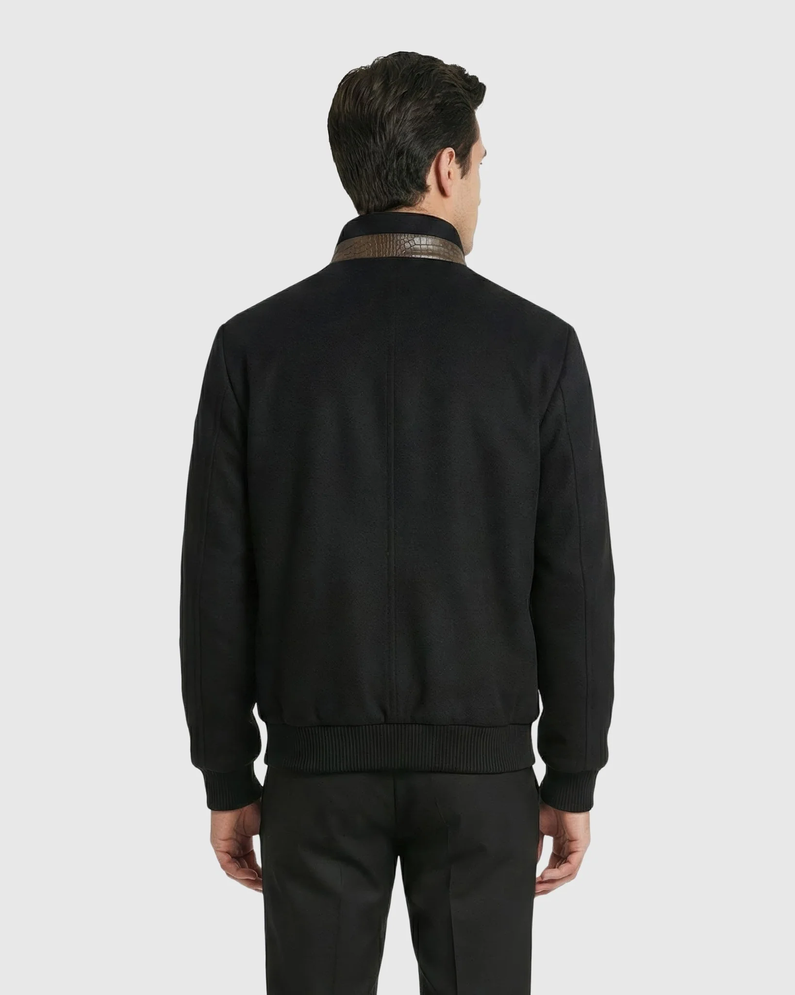 MEN'S SELECT NUBUCK CROCO EMBOSSED JACKET CRAFTED FROM LORO PIANA WOOL - Image 17