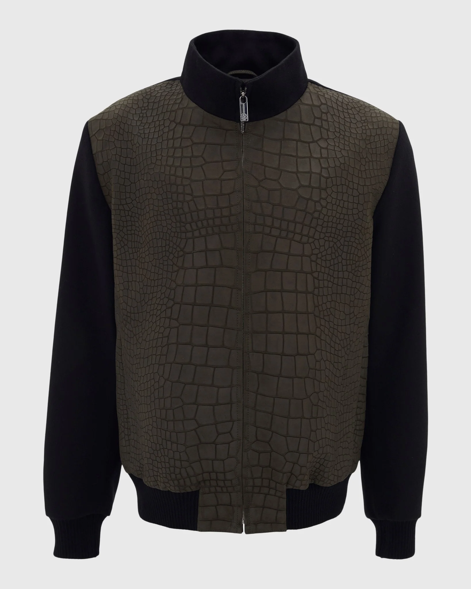 MEN'S SELECT NUBUCK CROCO EMBOSSED JACKET CRAFTED FROM LORO PIANA WOOL - Image 19