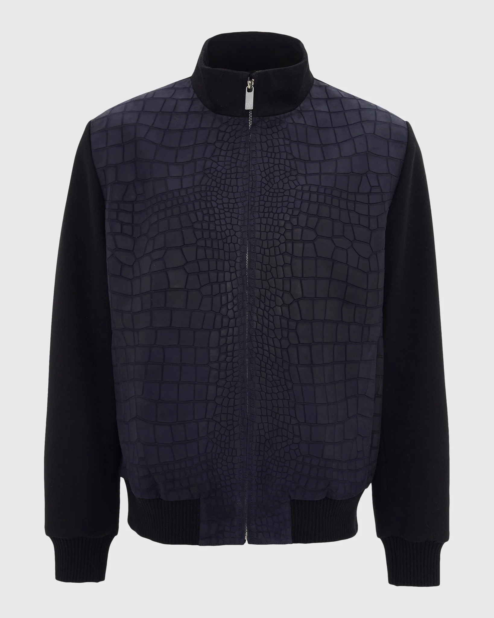 MEN'S SELECT NUBUCK CROCO EMBOSSED JACKET CRAFTED FROM LORO PIANA WOOL - Image 6