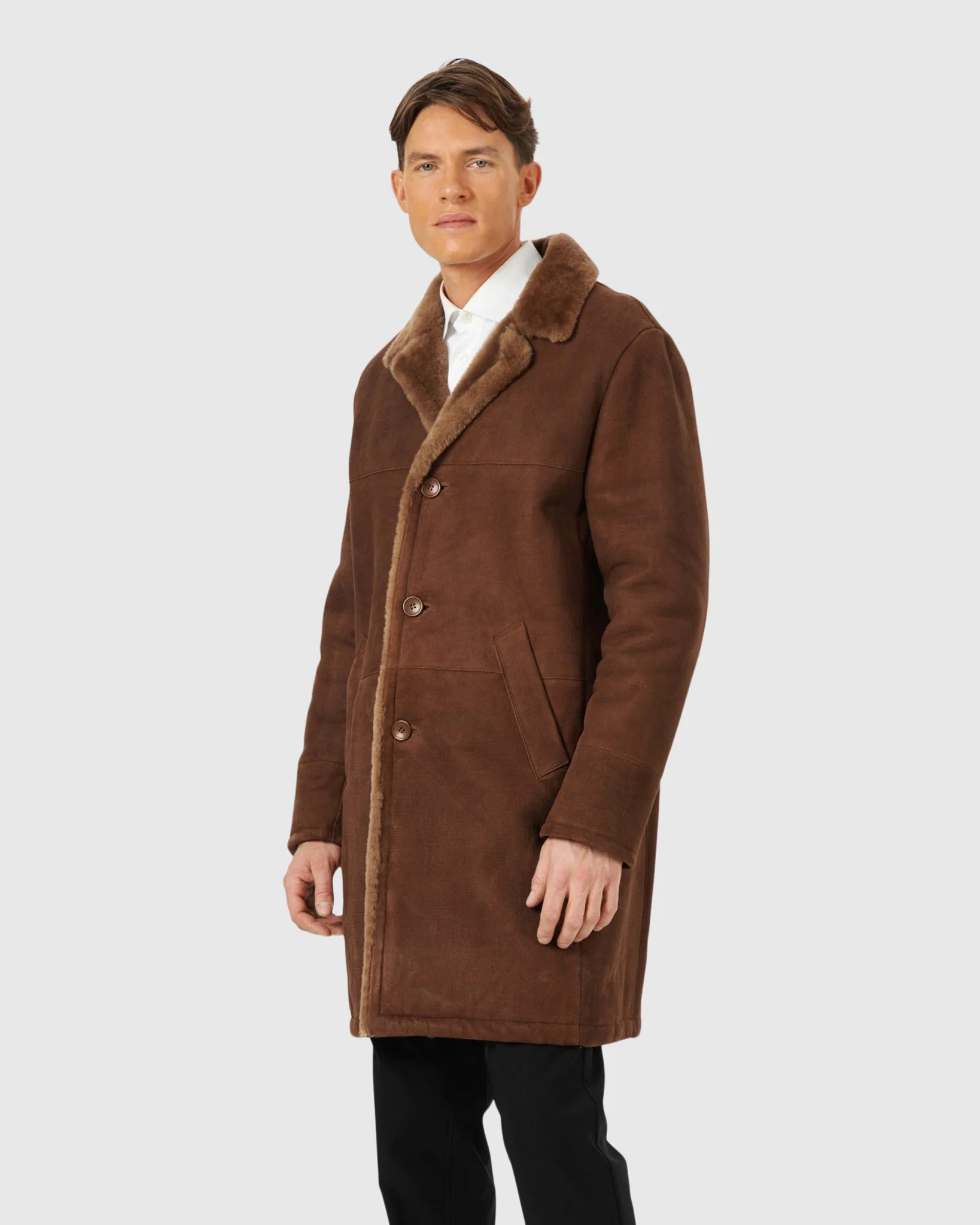 Men's Select Shearling Lamb Short Coat - Image 11