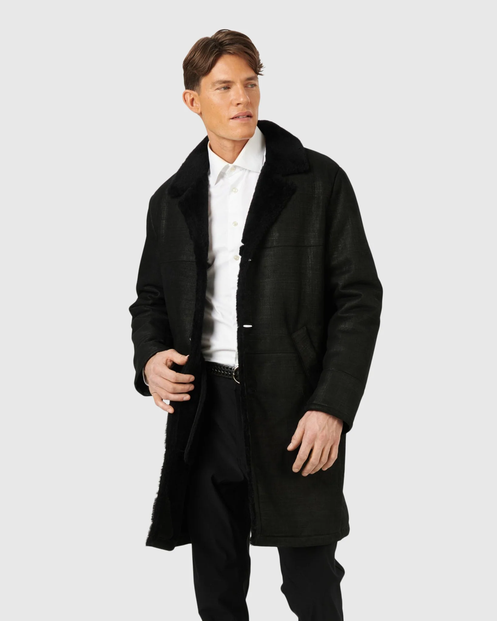 Men's Select Shearling Lamb Short Coat - Image 4