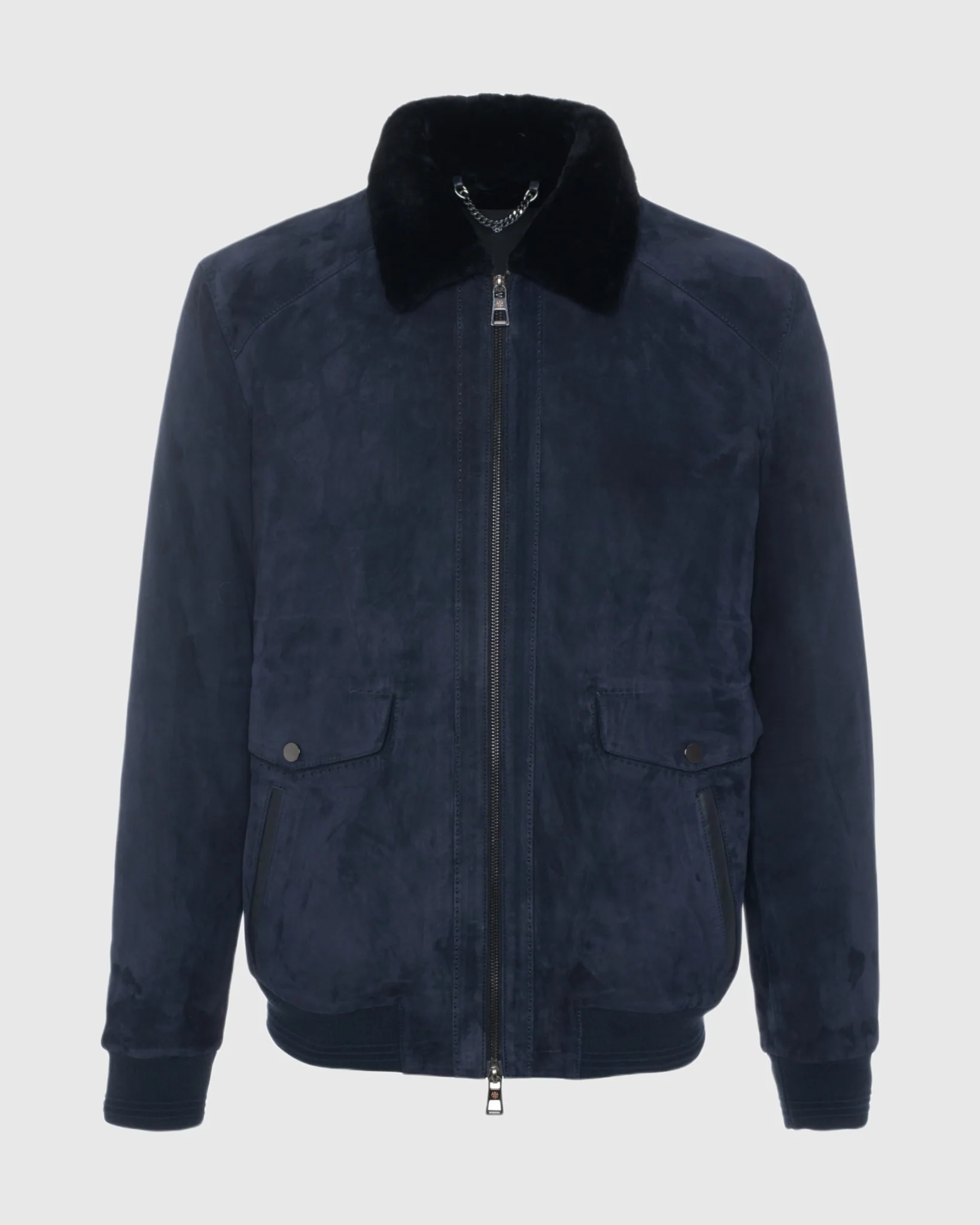MENS SUEDE JACKET WITH SELECT SHEARLING LAMB LINING - Image 19