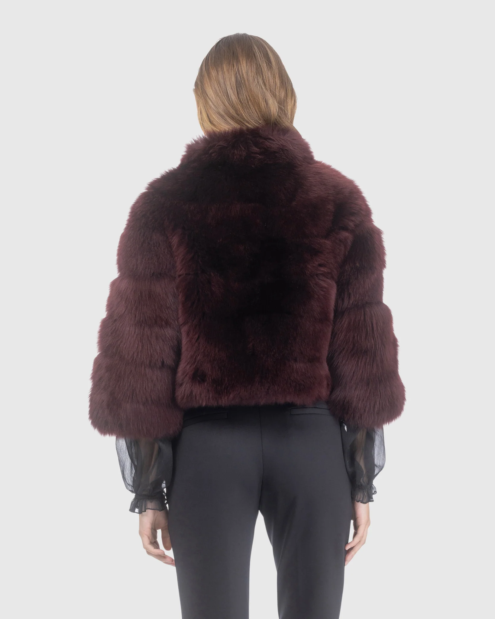 MERINILLO SHEARLING LAMB BOLERO WITH CROPPED SLEEVES - Image 39