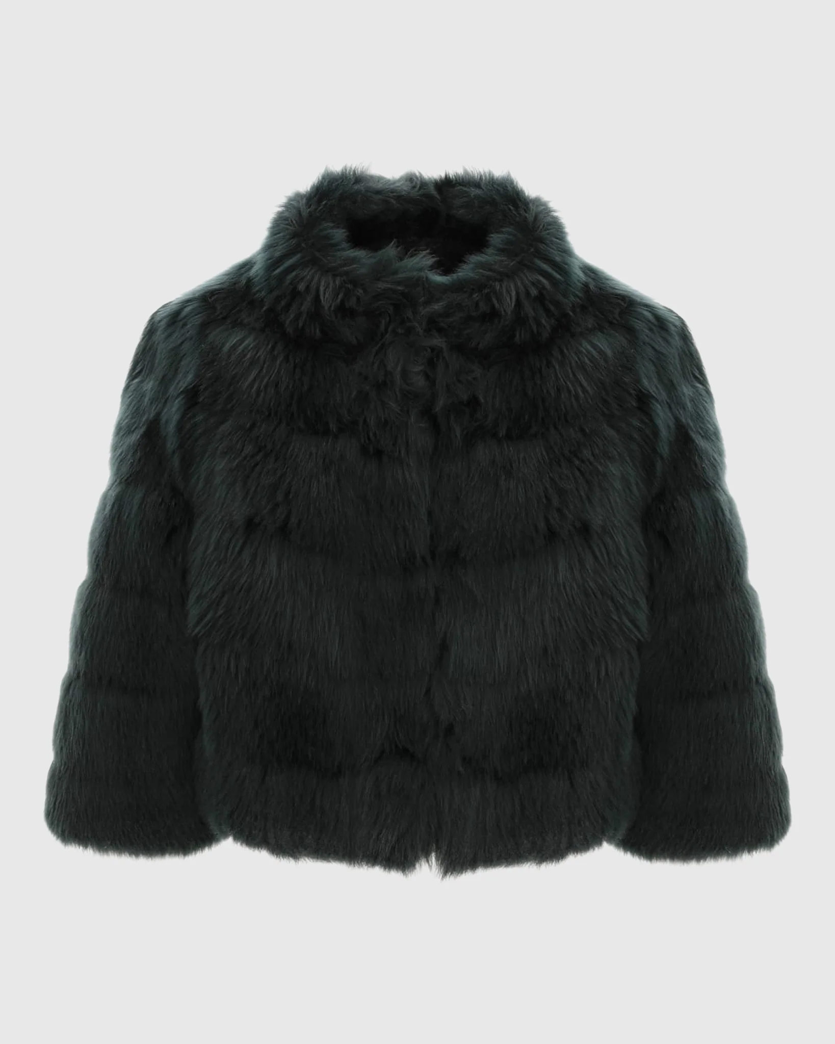 MERINILLO SHEARLING LAMB BOLERO WITH CROPPED SLEEVES - Image 48