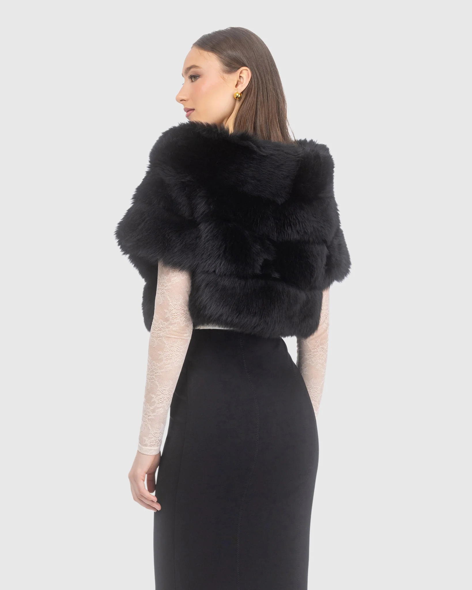 Merinillo Shearling Lamb Capelet - Image 5