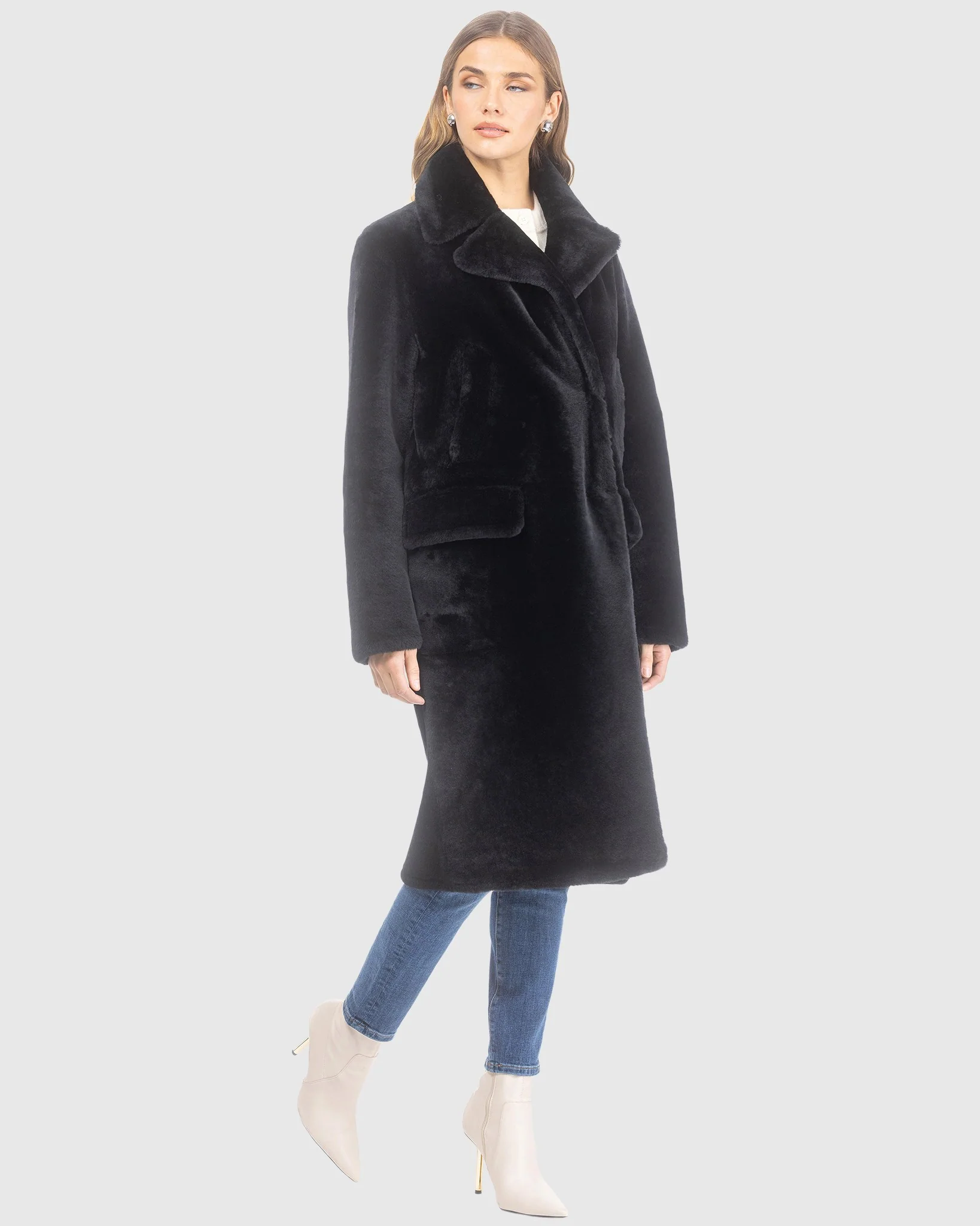 Merino Shearling Lamb Short Coat - Image 2