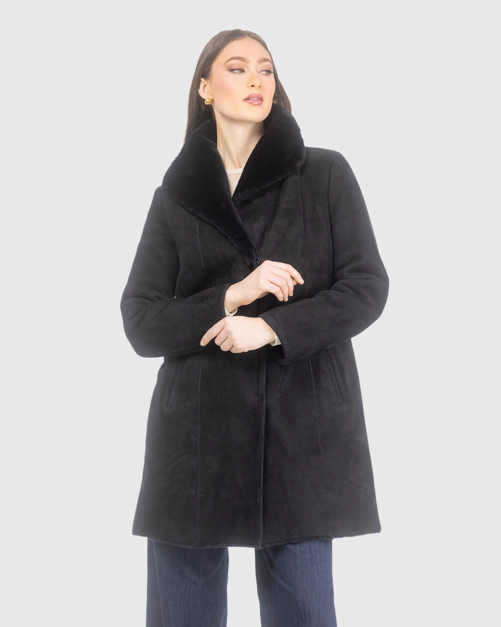 Merino Shearling Lamb Stroller, Belt - Image 6