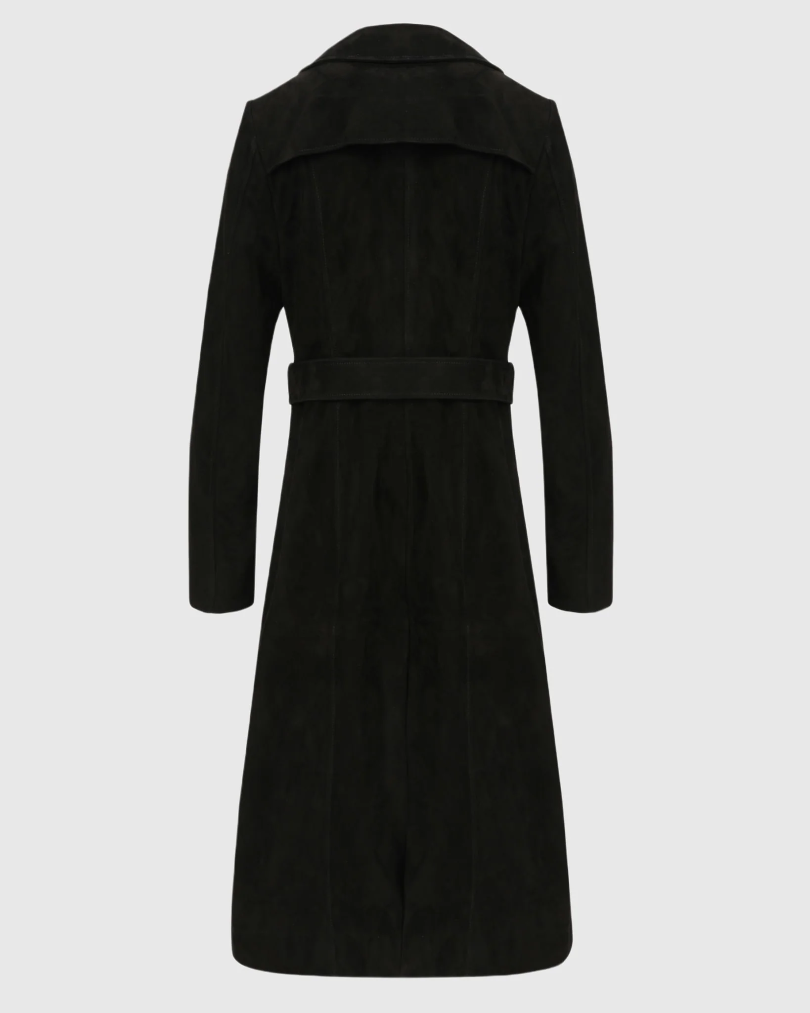 Metis Suede Belted Trench Coat - Image 5