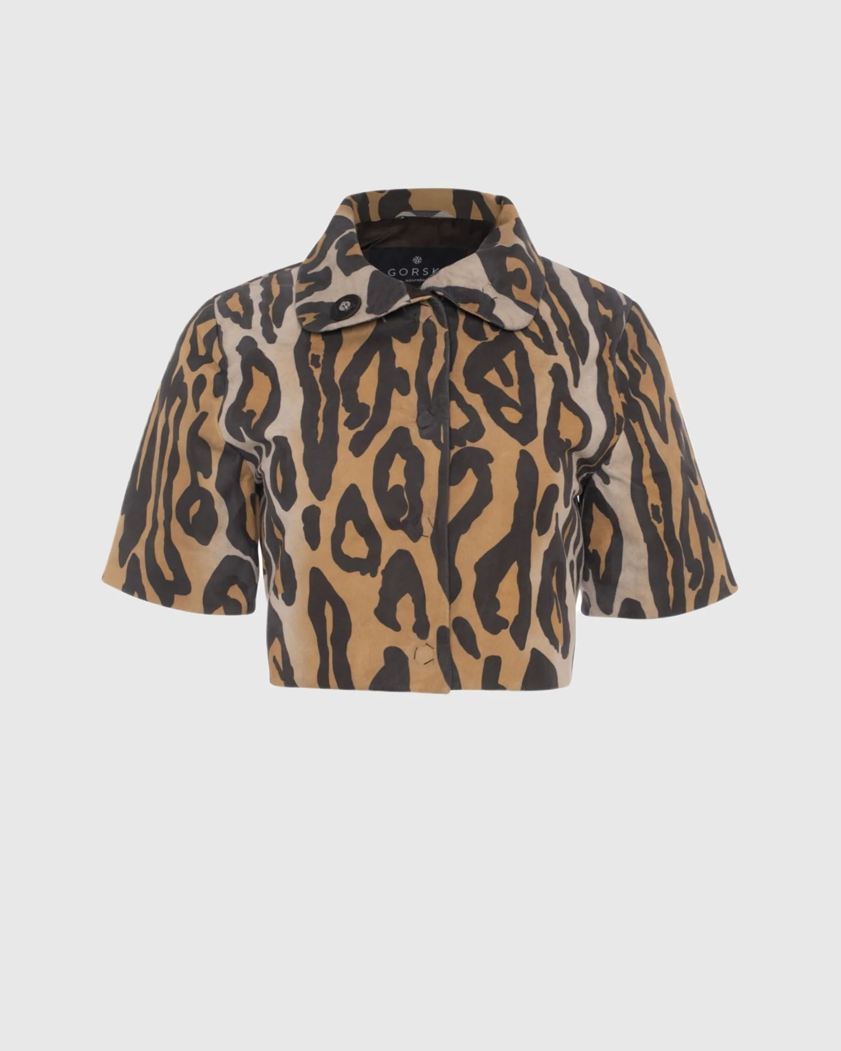 Metis Suede Bolero With Cropped Sleeves - Image 7