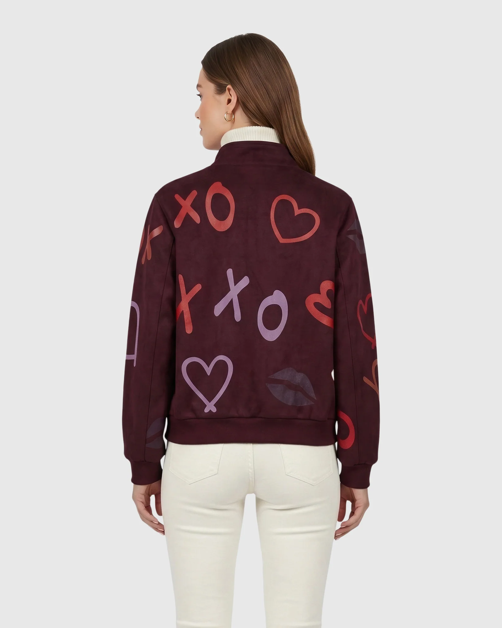 Metis Suede Bomber Zip Jacket - Image 3