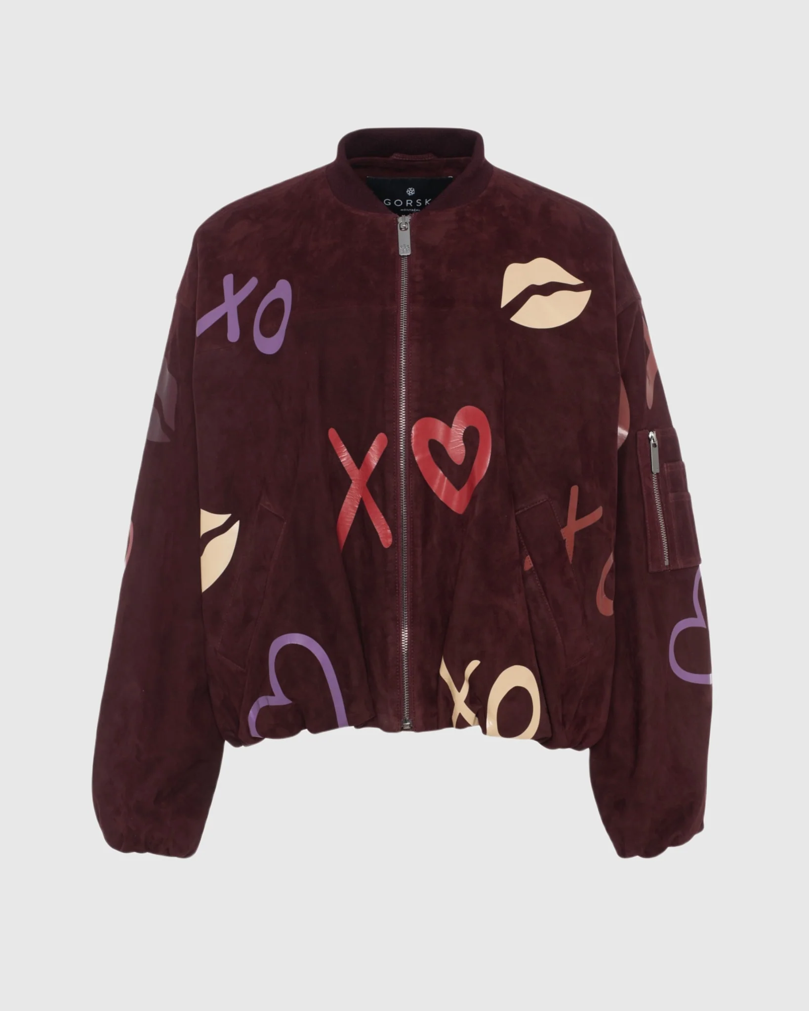 Metis Suede Bomber Zip Jacket - Image 5