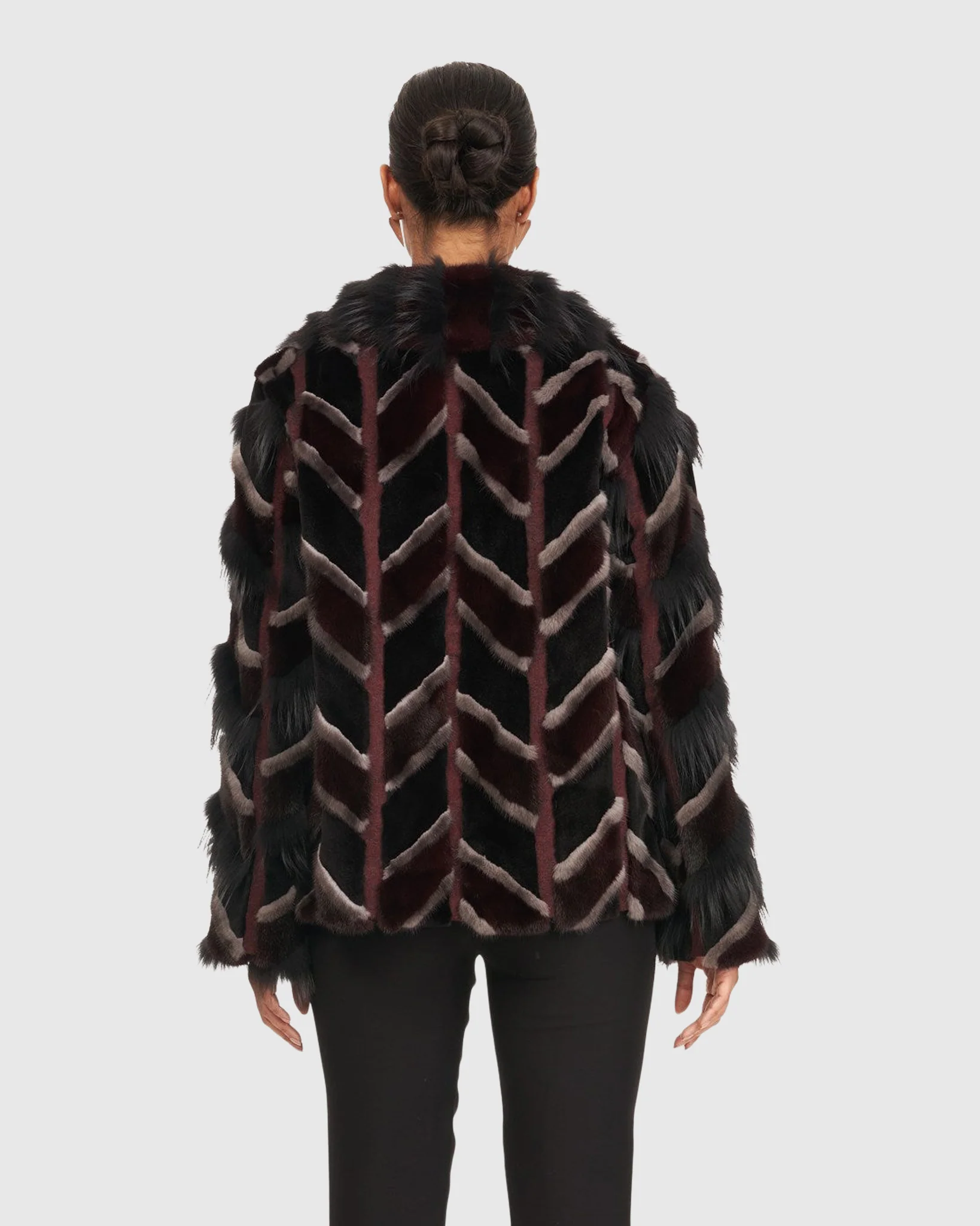 MINK AND FOX INTARSIA JACKET - Image 2