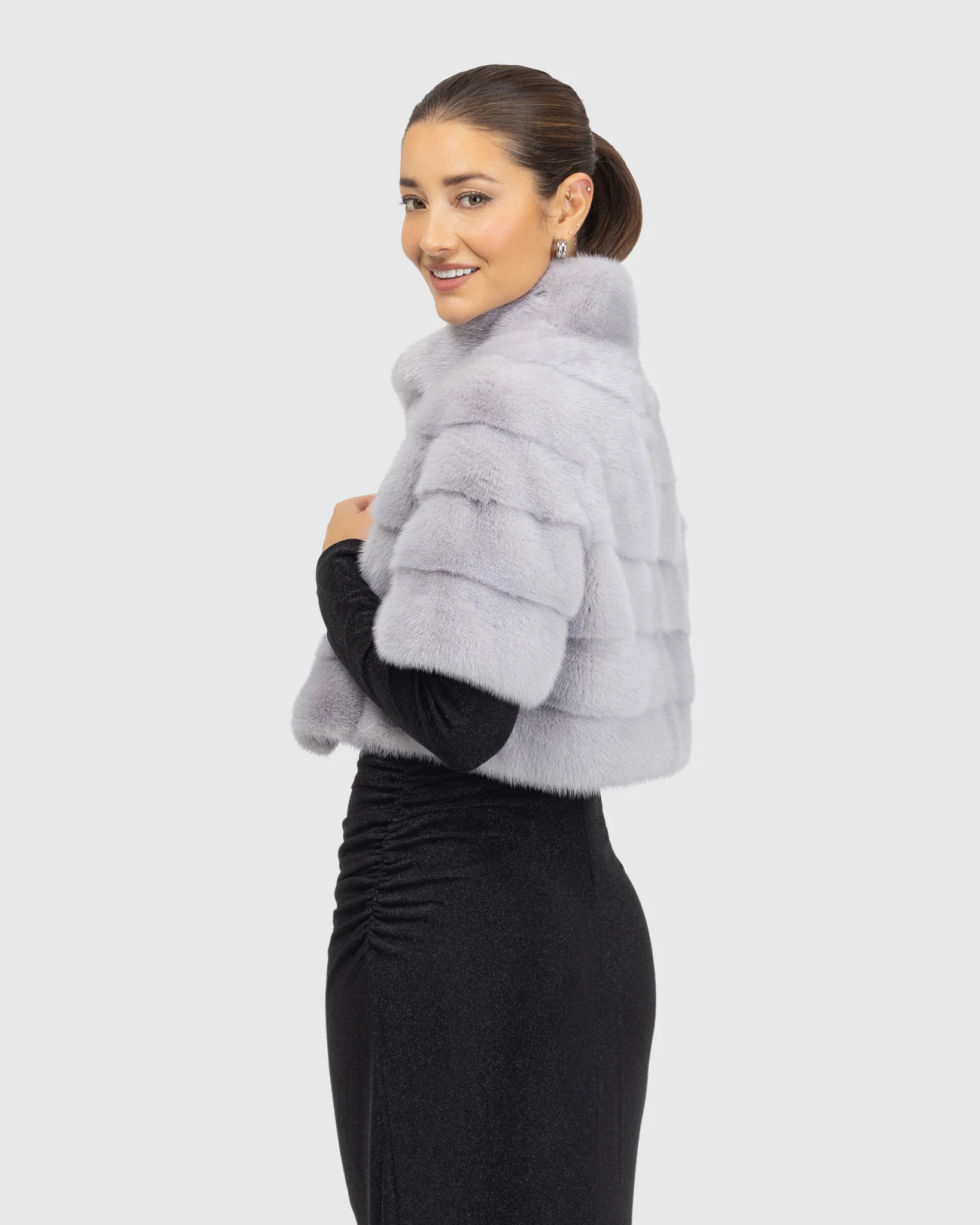 Mink Bolero with Cropped Sleeves - Image 28