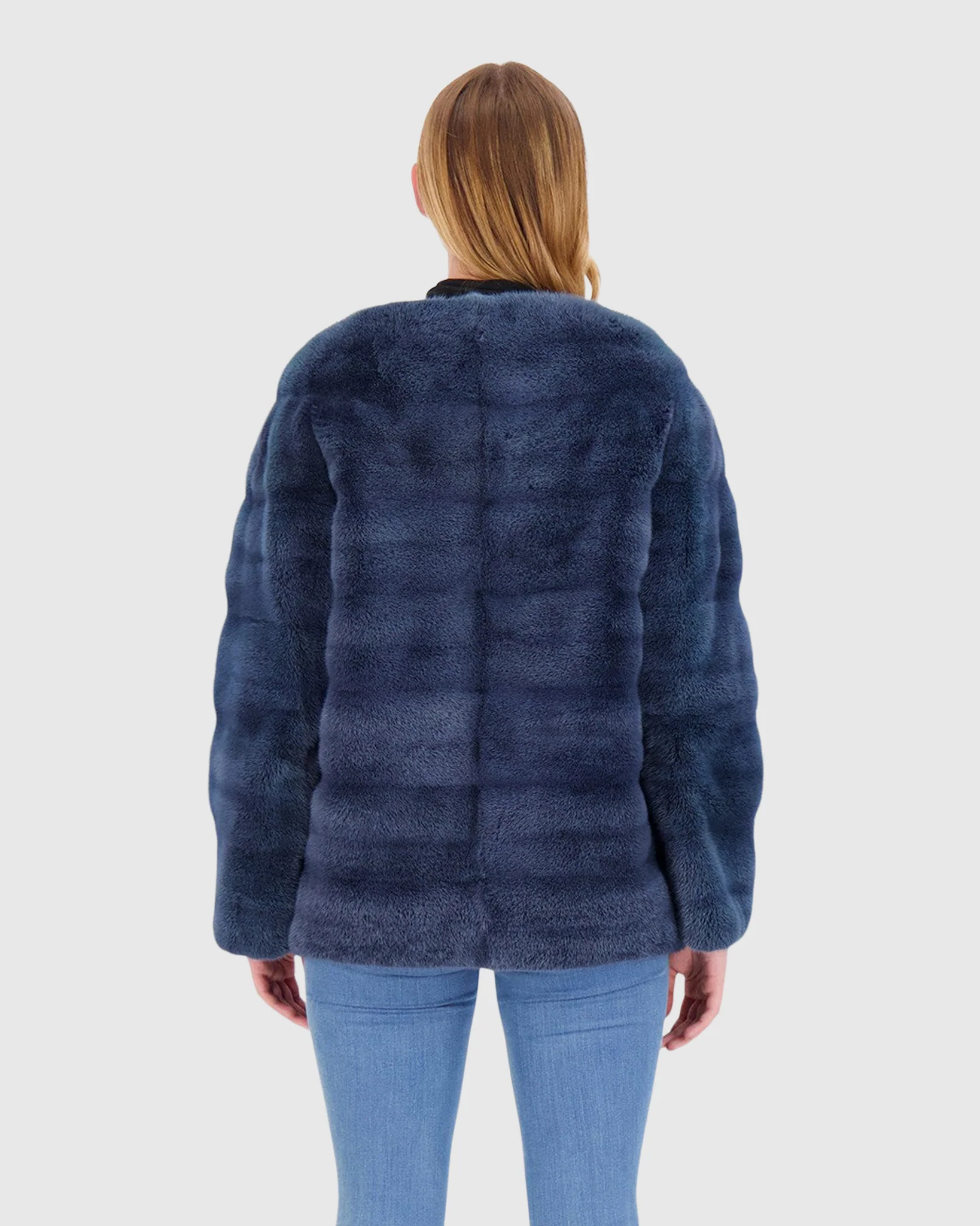 MINK FUNNEL NECK JACKET - Image 4