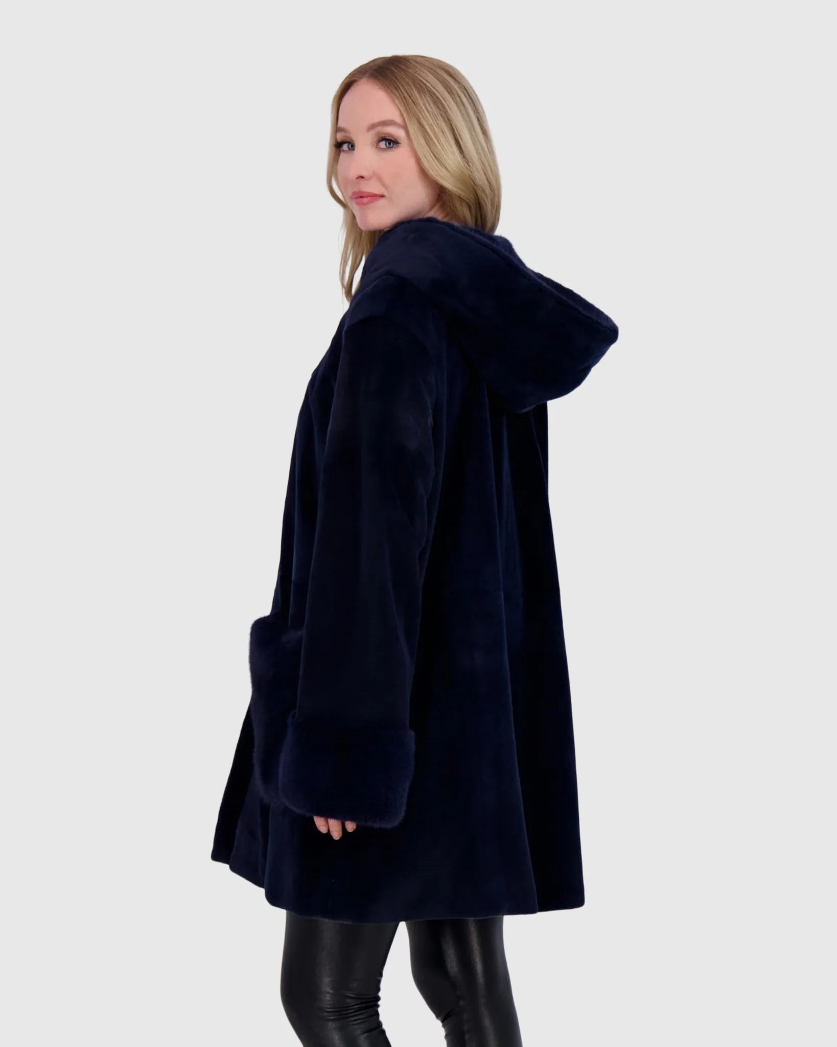 MINK HOODED JACKET - Image 5