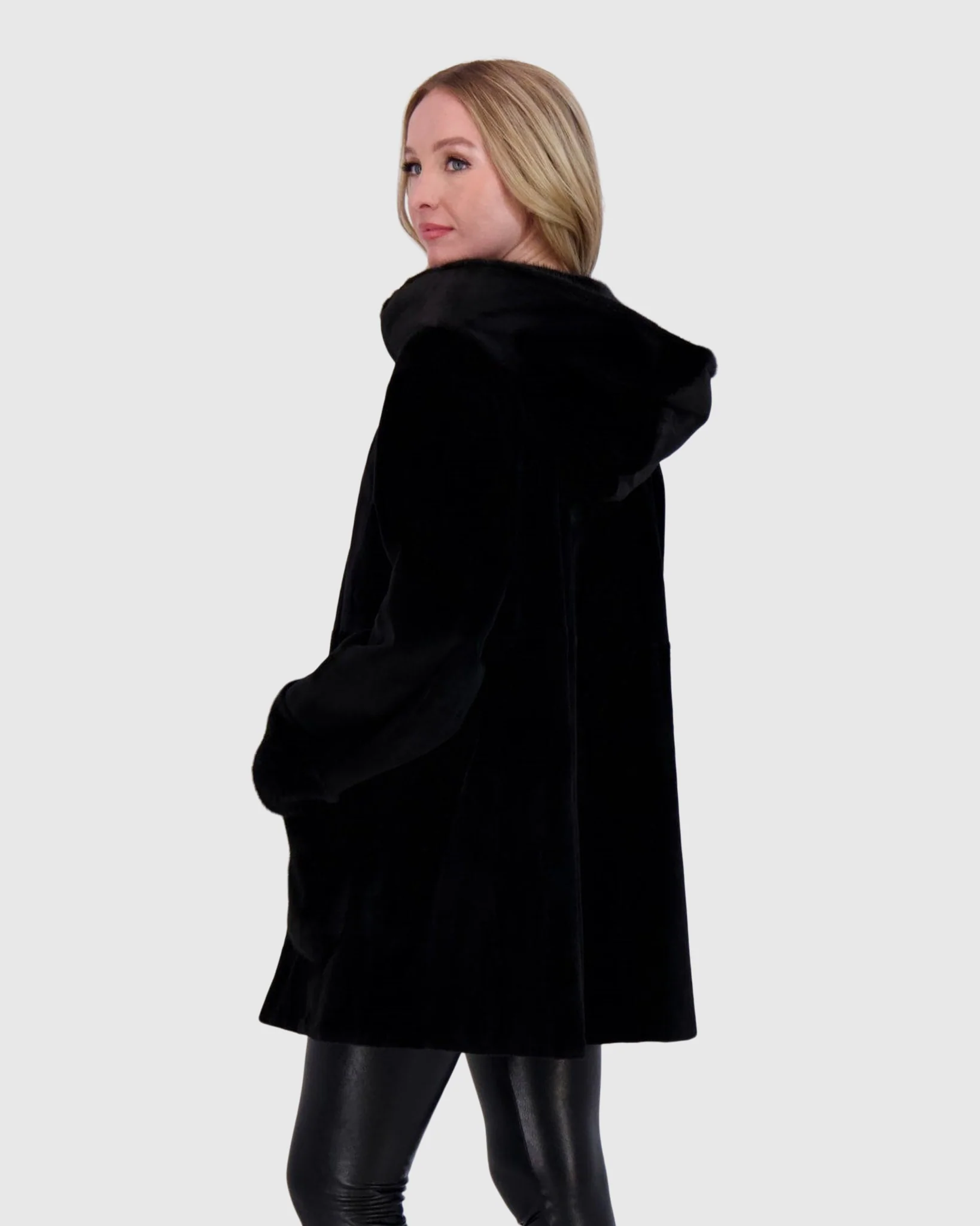 MINK HOODED JACKET - Image 8