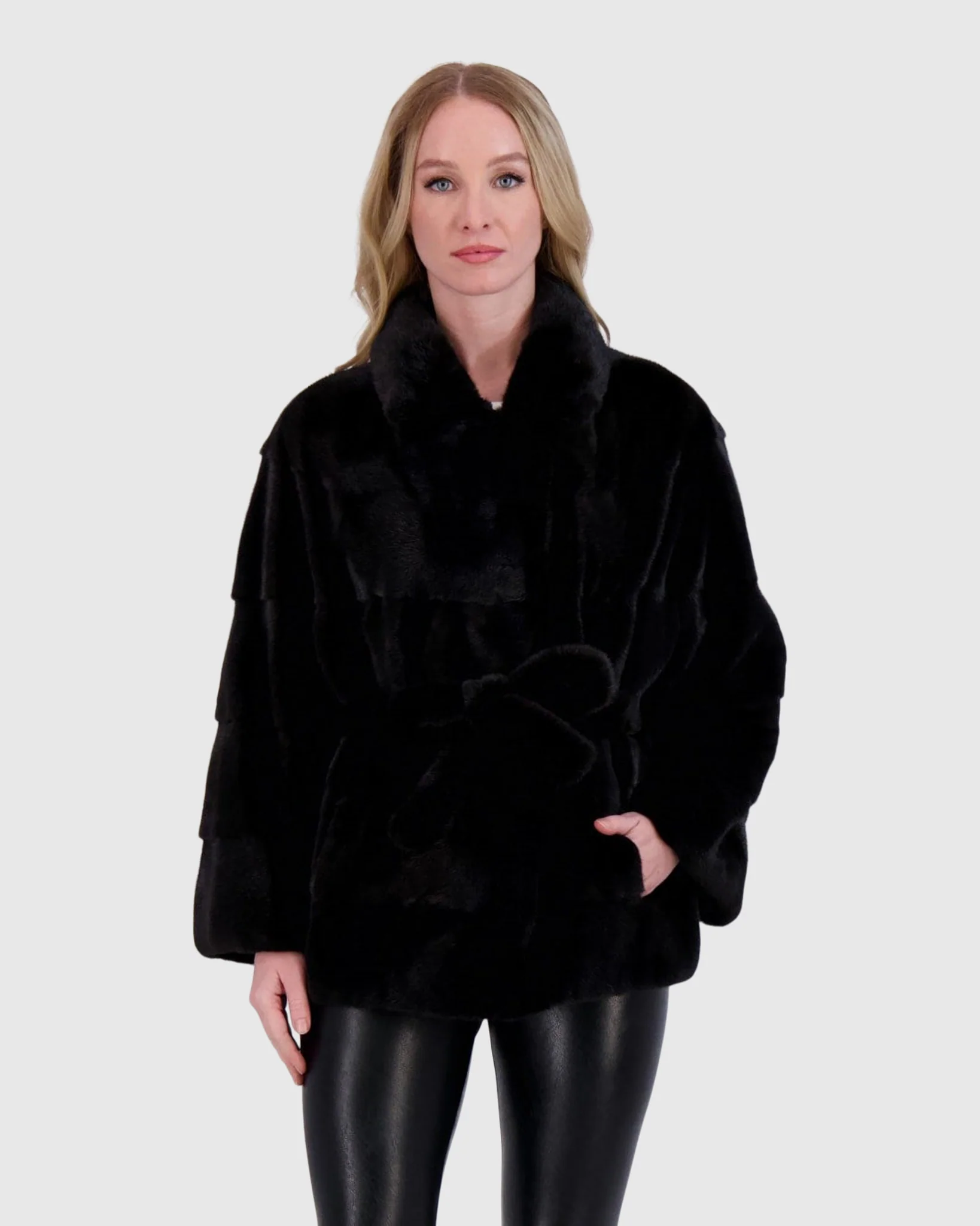 Mink Jacket, Belt - Image 2