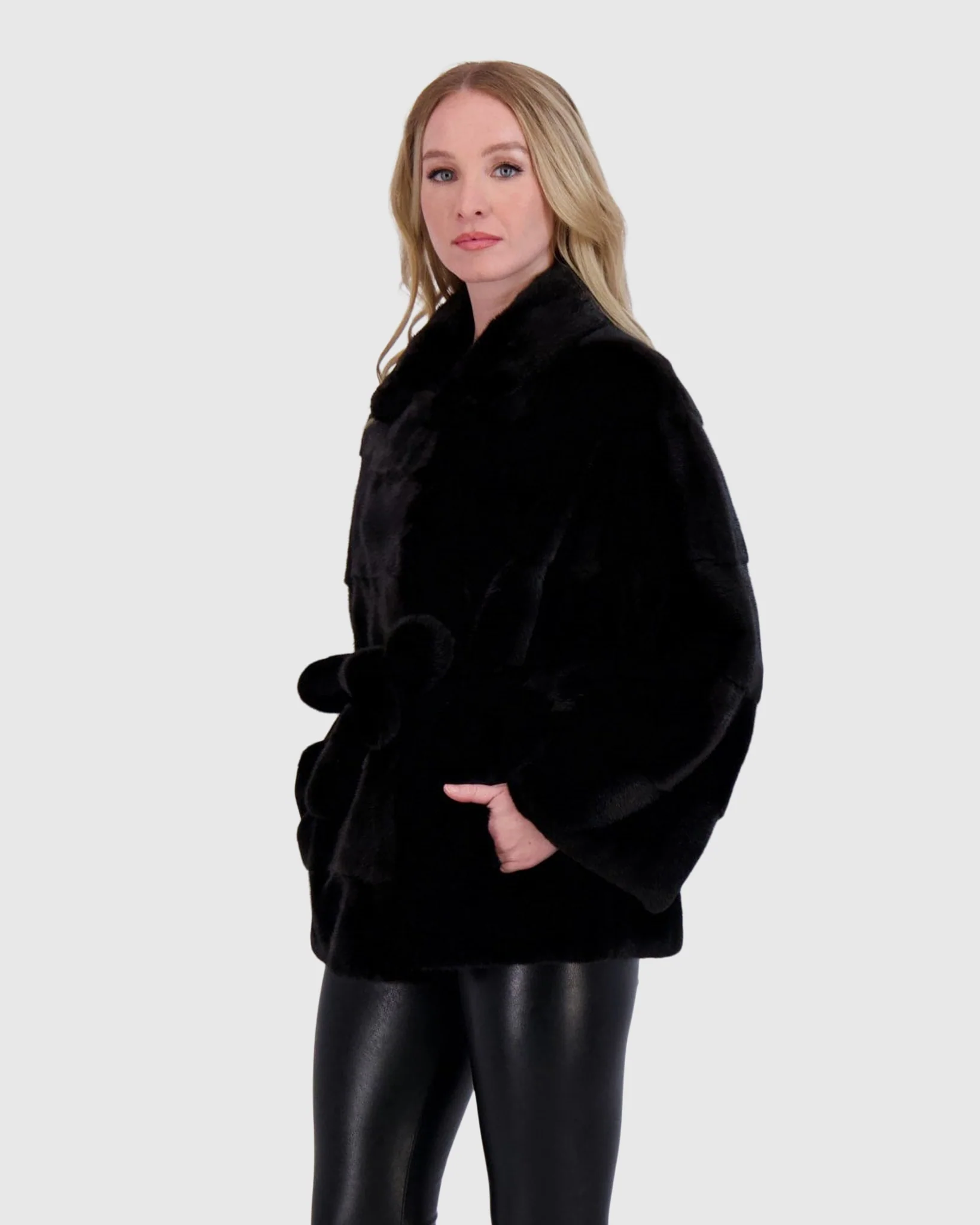 Mink Jacket, Belt - Image 3