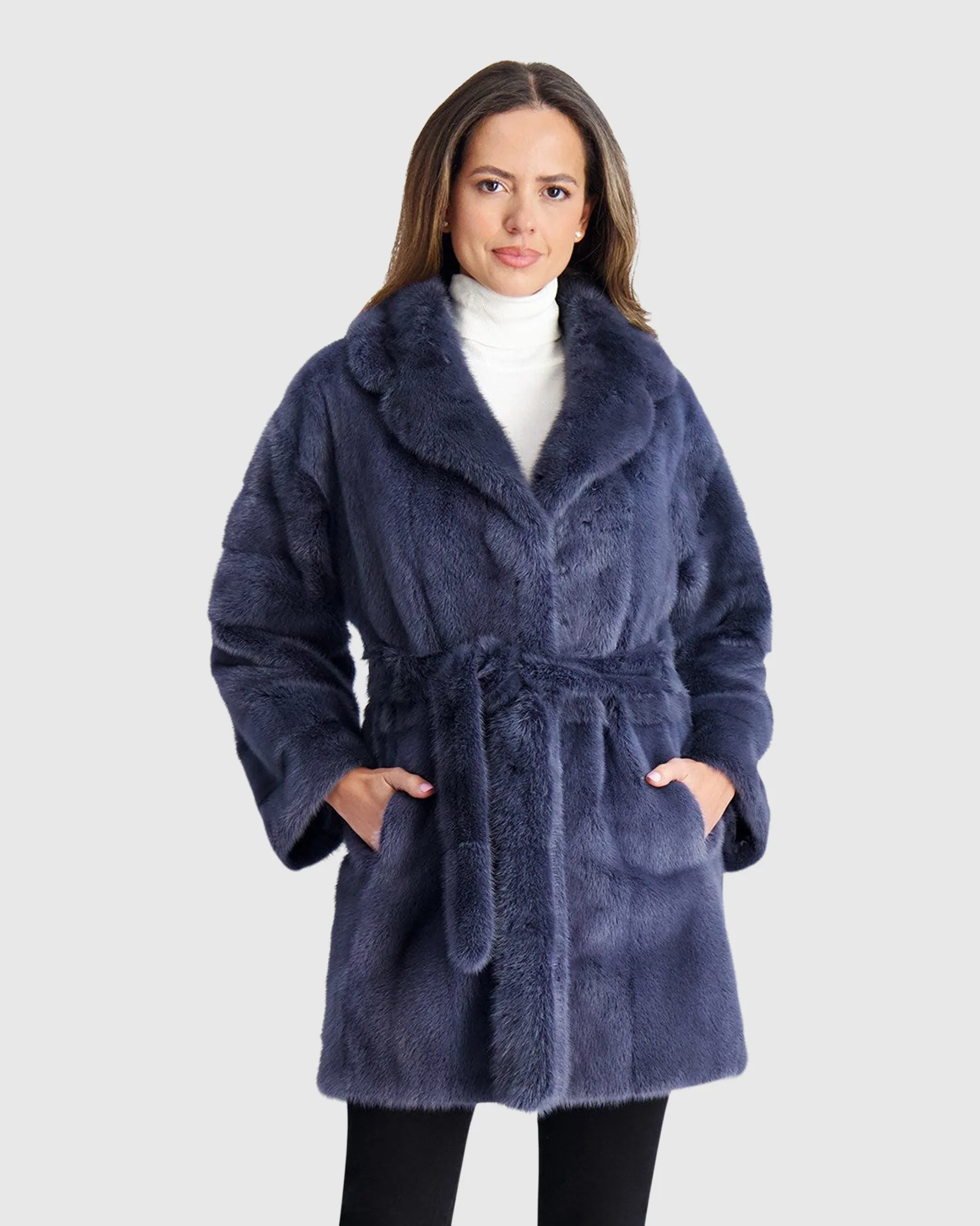 MINK JACKET, BELT