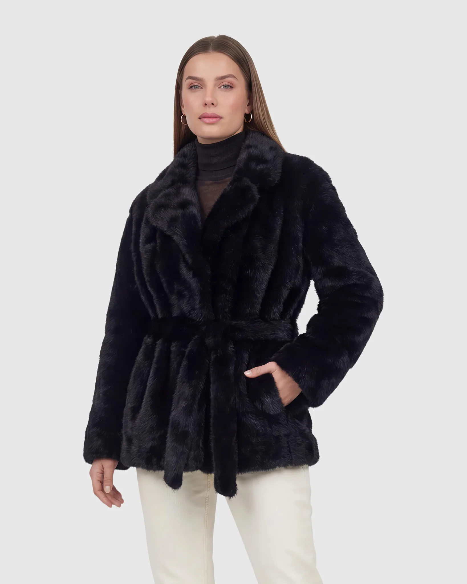MINK JACKET, MINK BELT