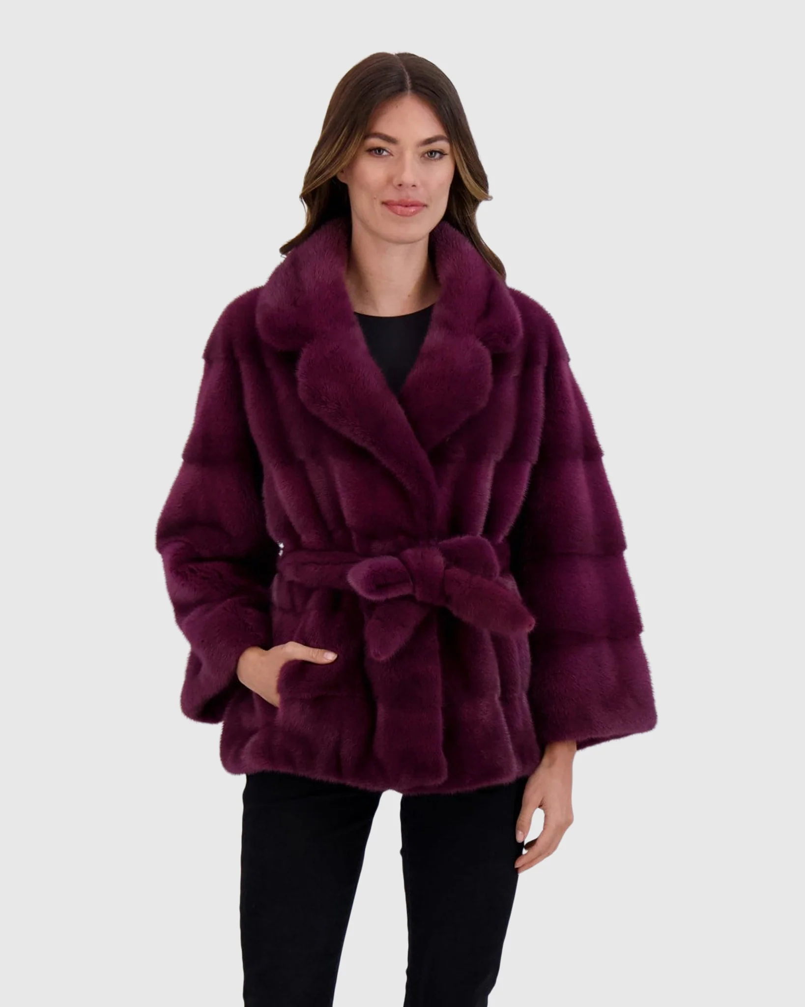 MINK JACKET, MINK BELT