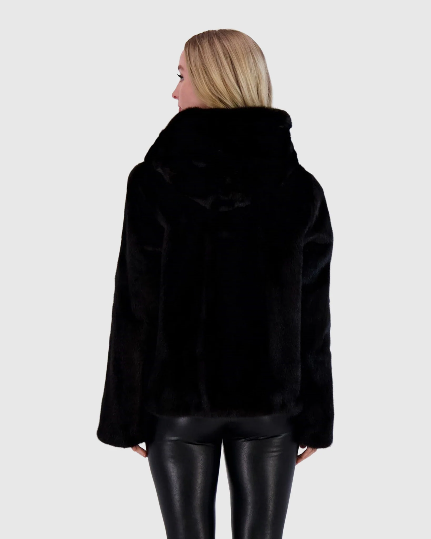 Mink Jacket W/ Leather Belt - Image 5
