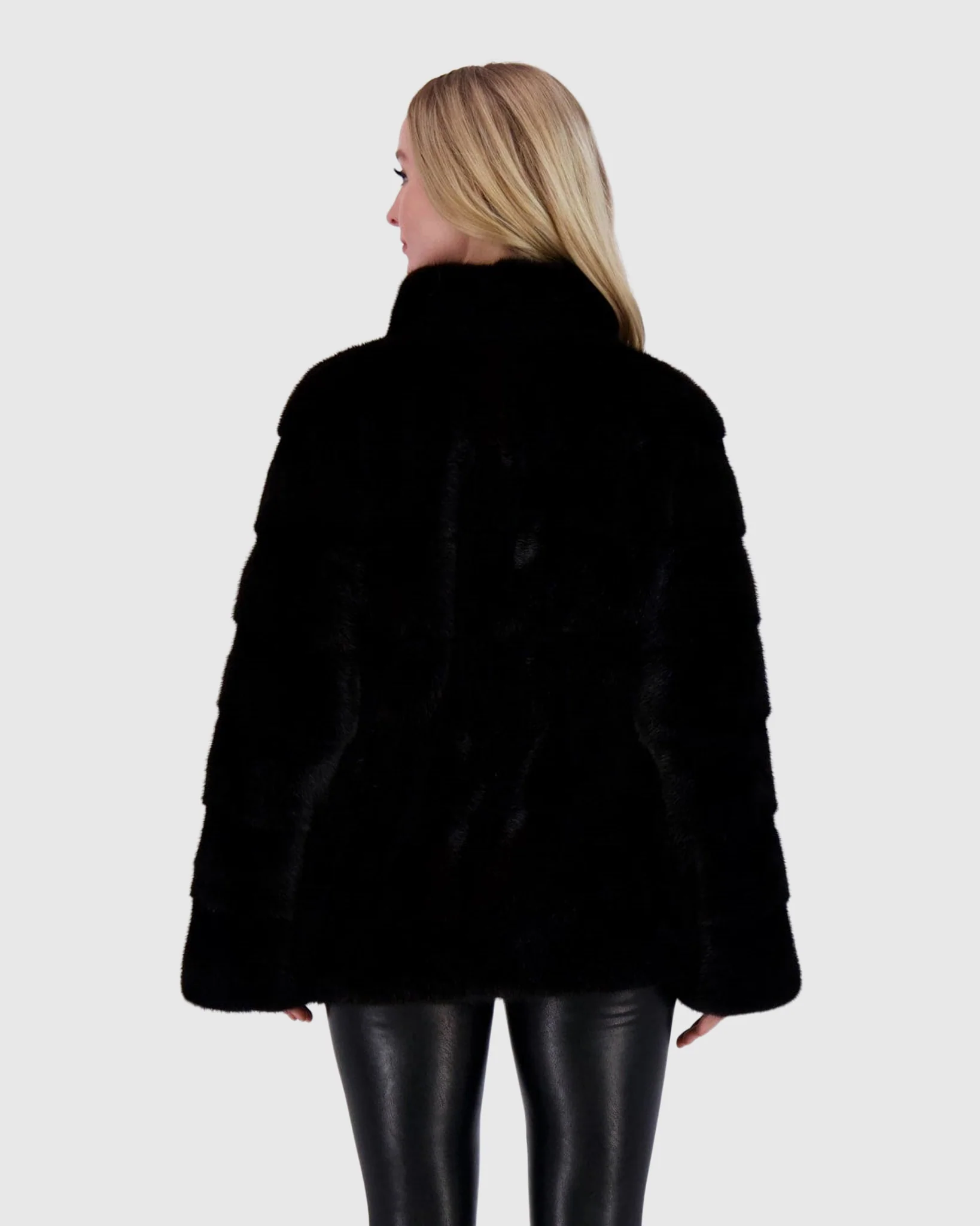 Mink Jacket W/ Leather Belt - Image 8