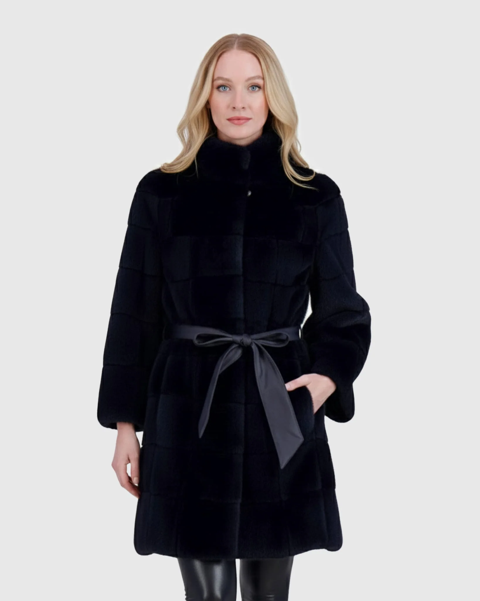 MINK JACKET WITH BELT