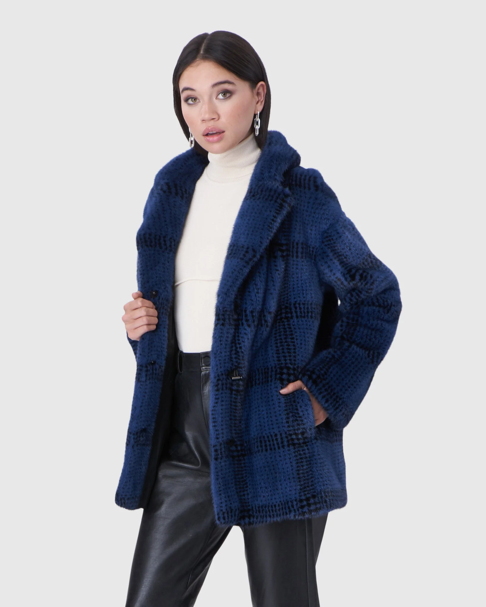 Mink Jacket With Notch Collar - Image 2