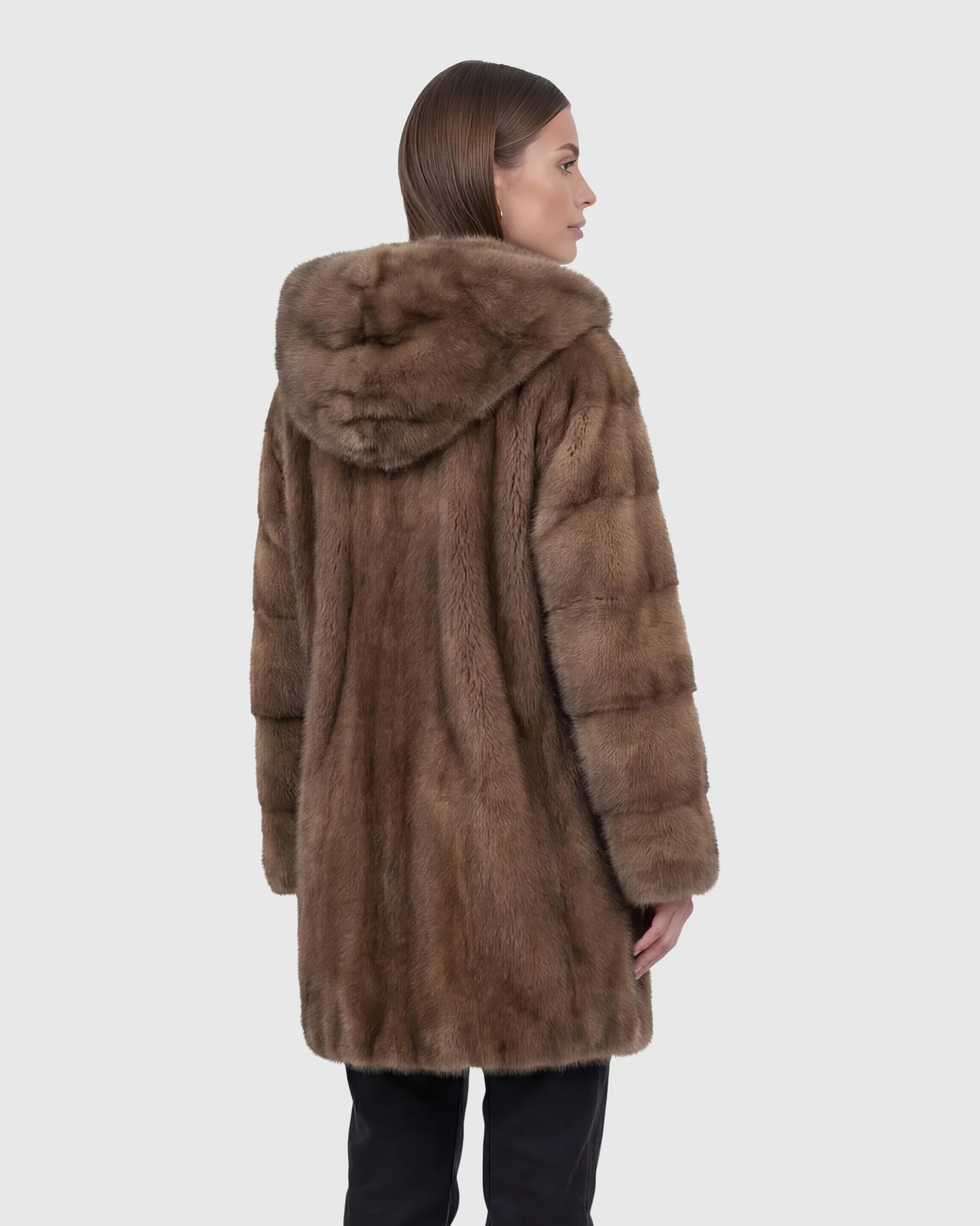 MINK JACKET WITH SABLE TRIM - Image 4