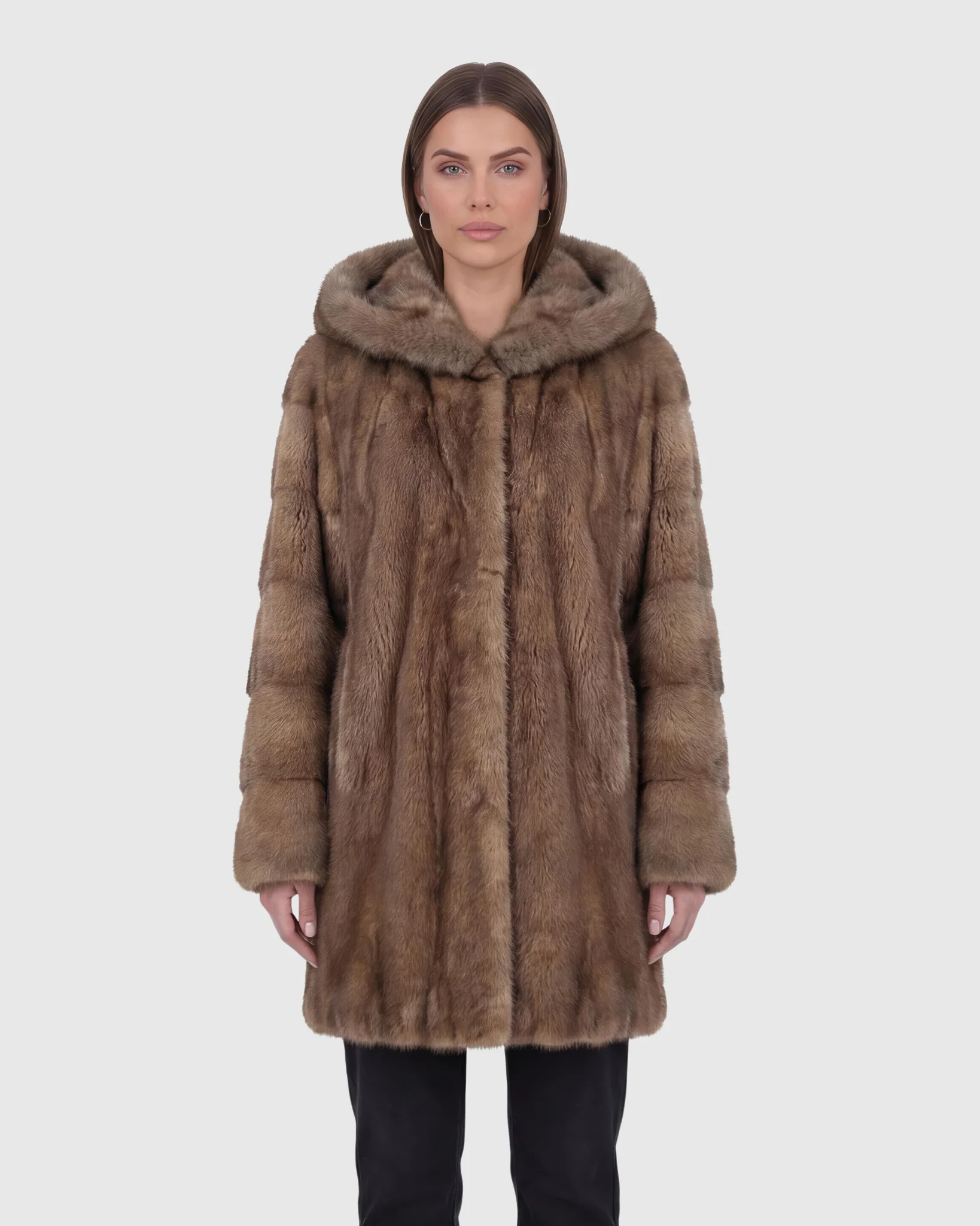 MINK JACKET WITH SABLE TRIM - Image 5