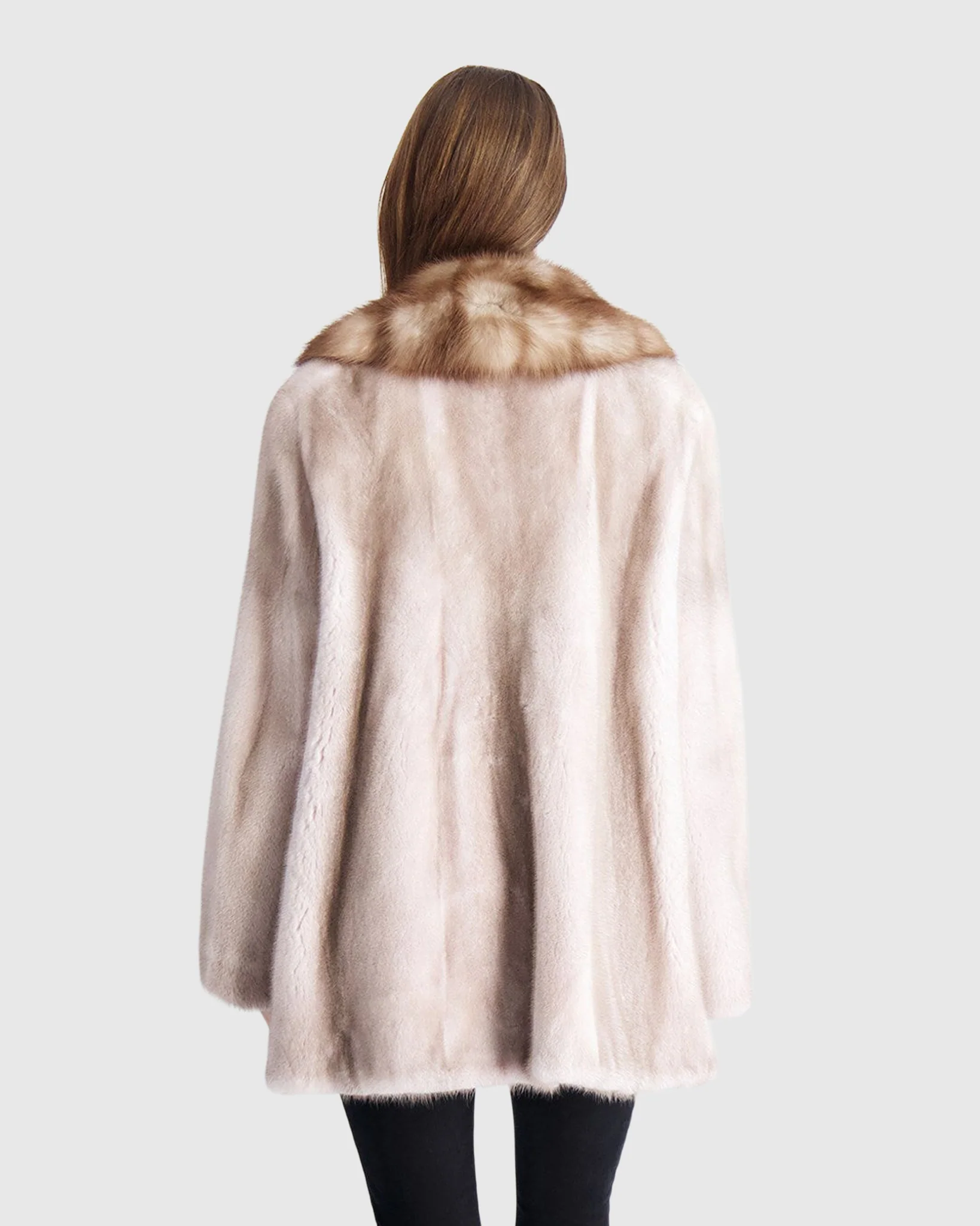 MINK JACKET WITH STONE MARTEN COLLAR - Image 5
