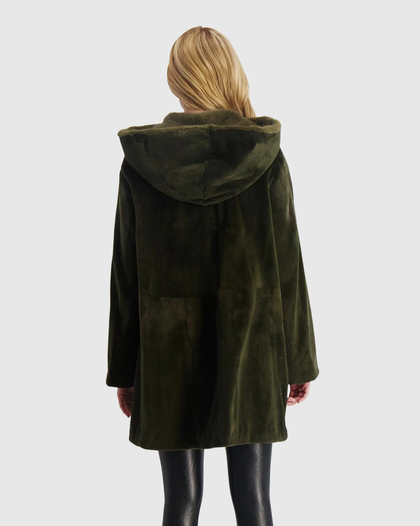 SHEARED MINK PARKA WITH MINK CUFFS - Image 3