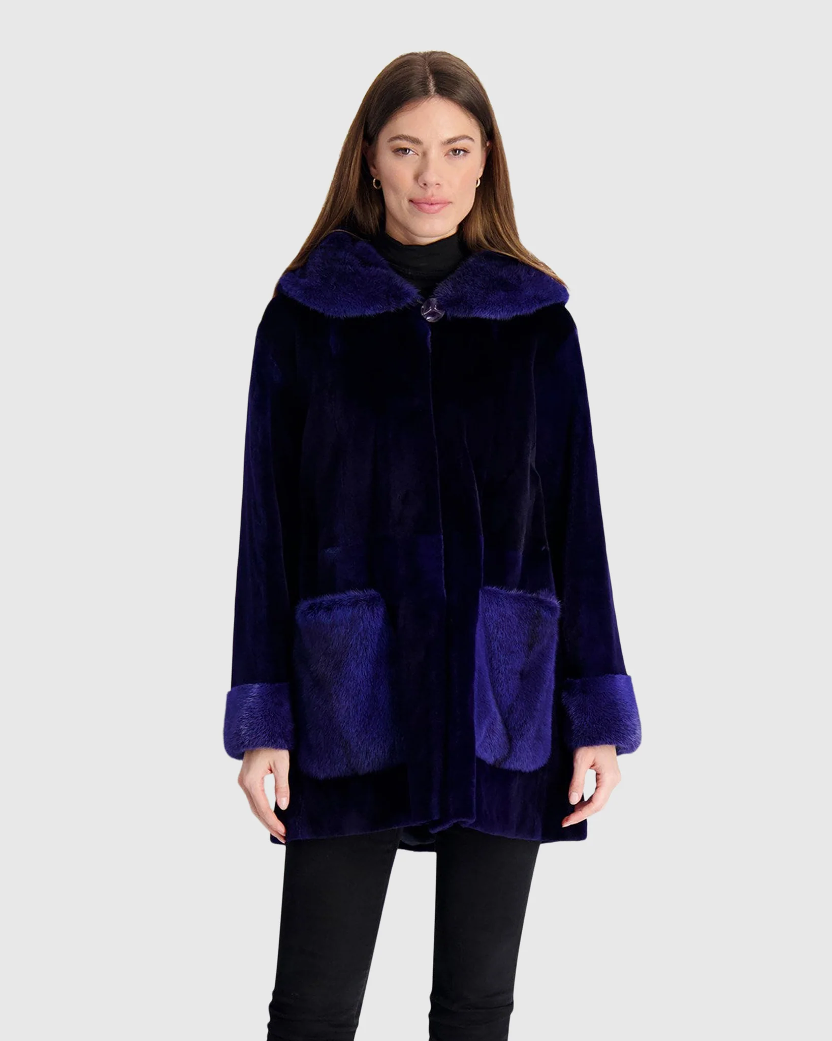 SHEARED MINK PARKA WITH MINK CUFFS - Image 5