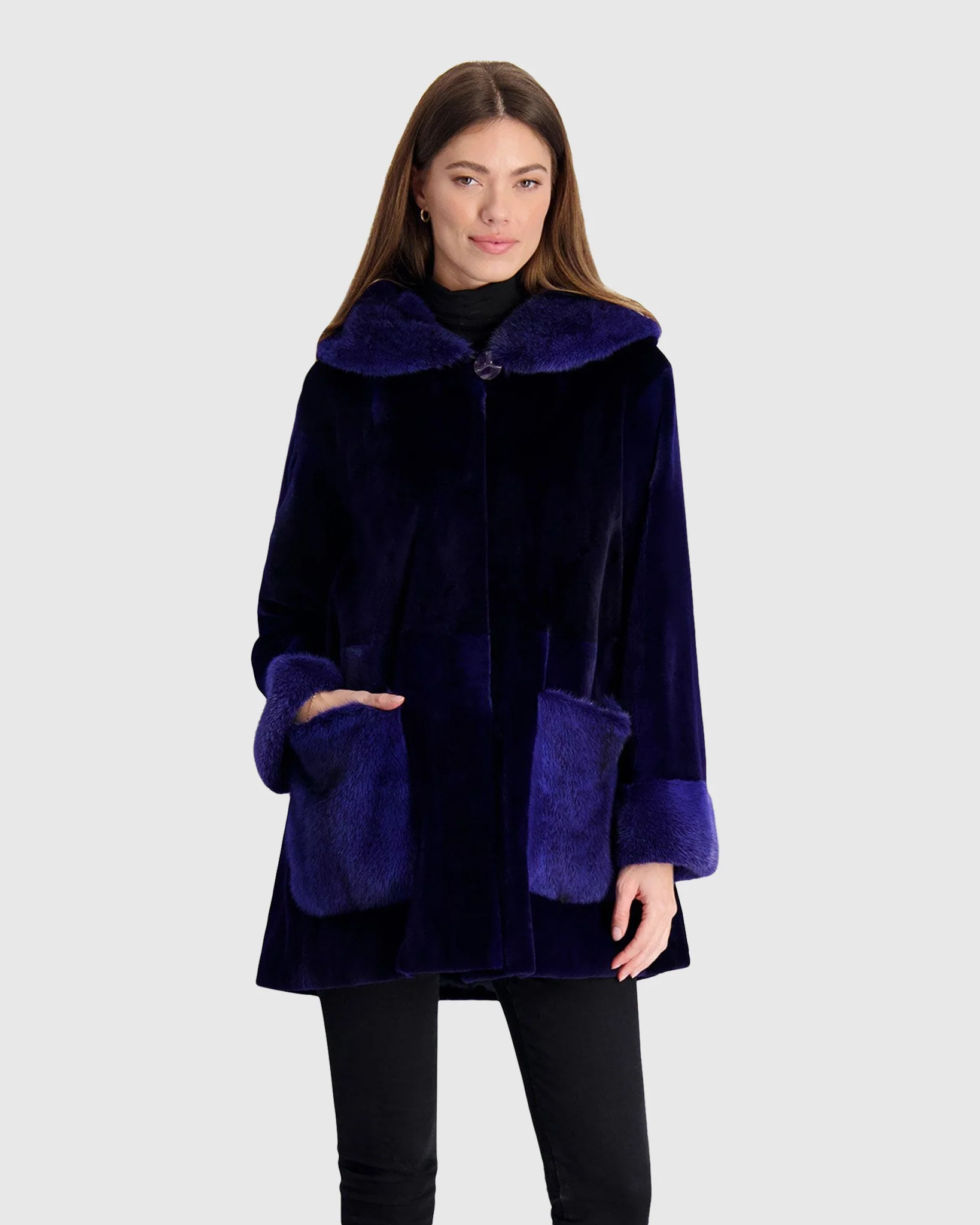 SHEARED MINK PARKA WITH MINK CUFFS - Image 6