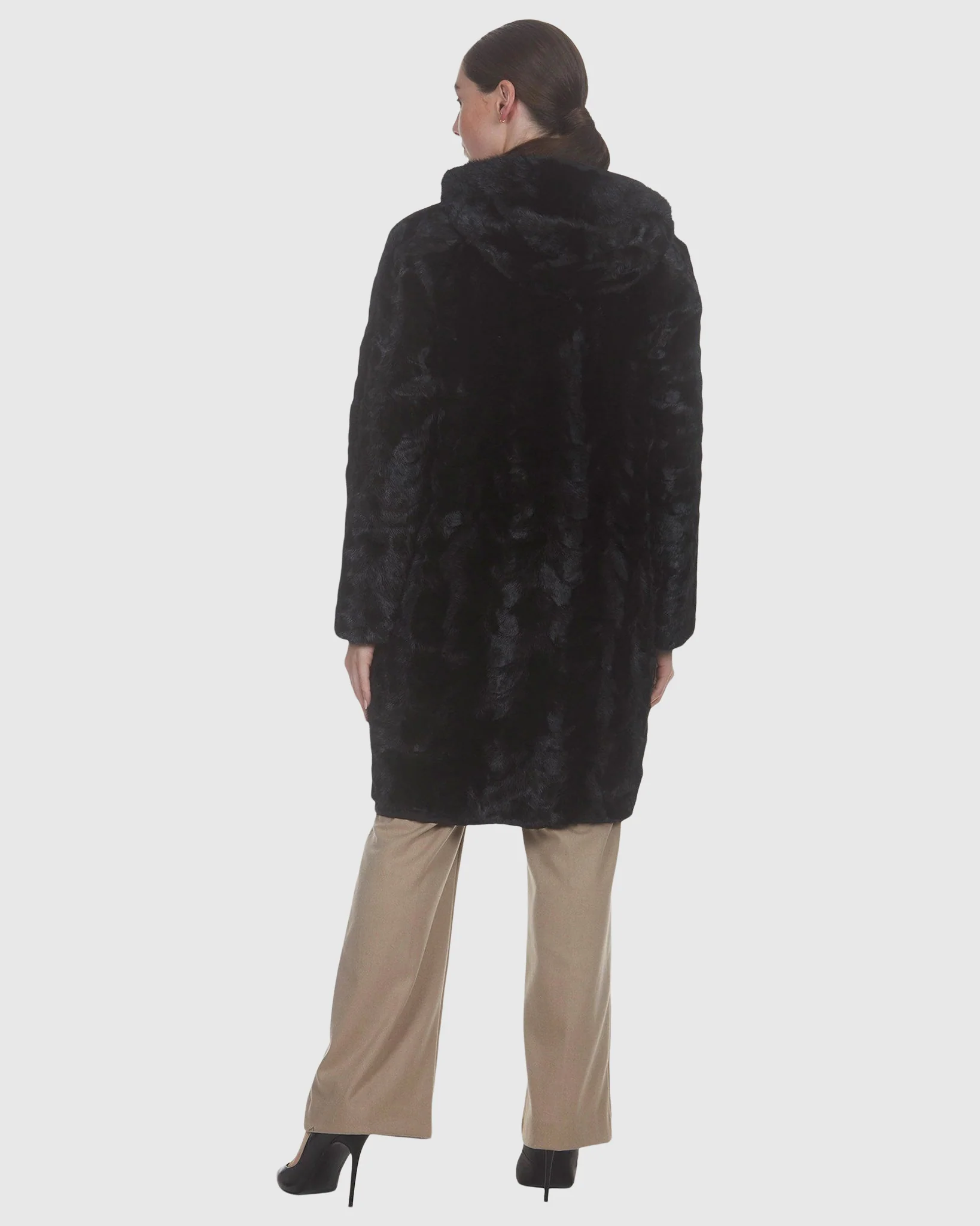 Mink Sections Parka Reversible To Nylon - Image 4