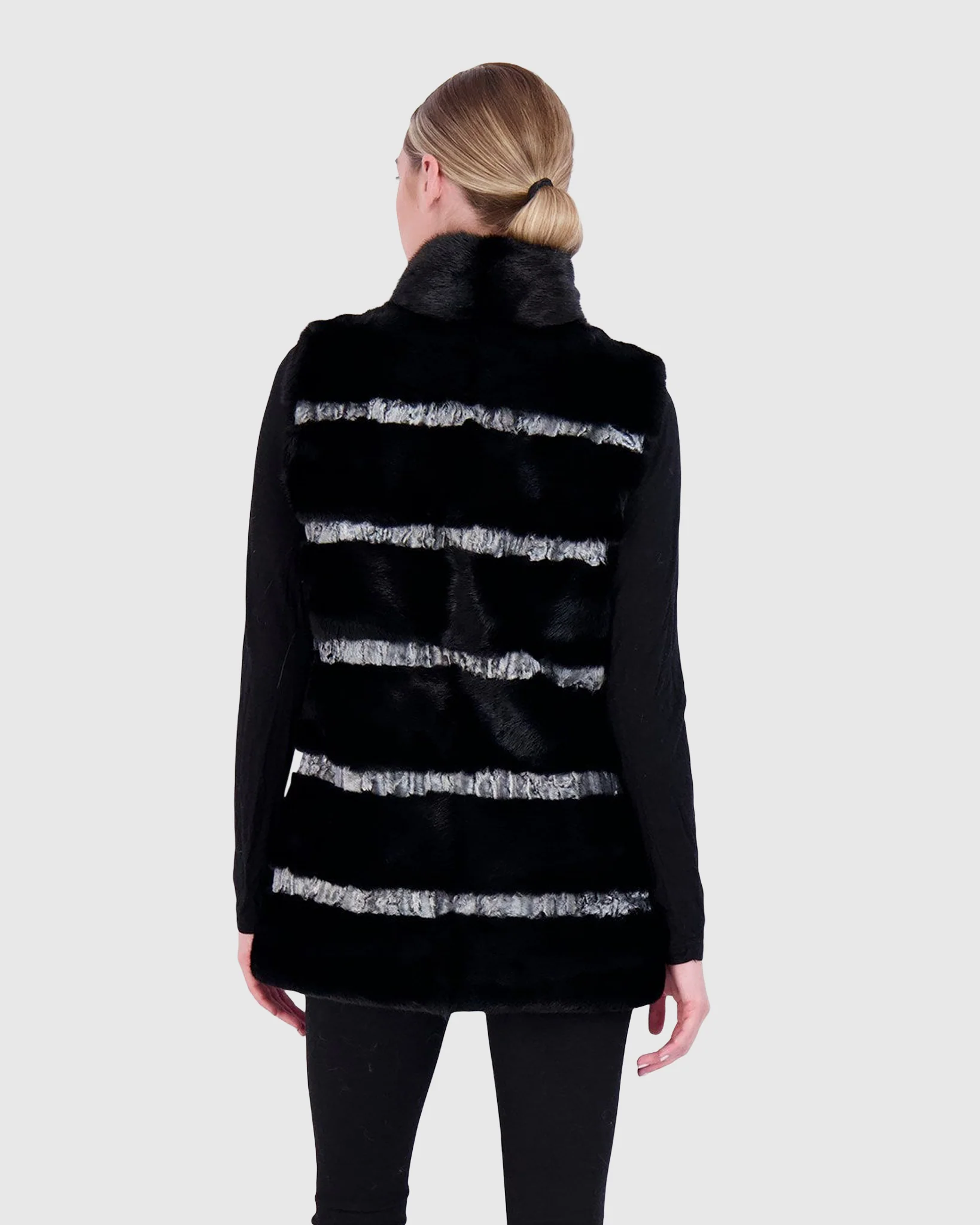 MINK VEST WITH PERSIAN LAMB TRIM - Image 4