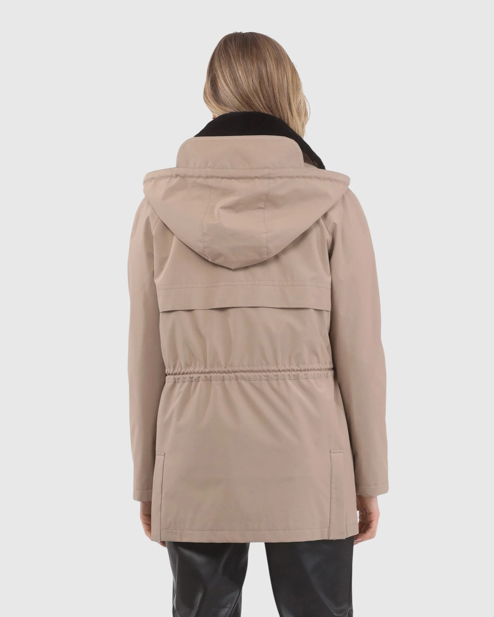 PARKA WITH DETACHABLE HOOD AND SELECT SHEARLING LAMB COLLAR, REMOVABLE VEST (2 PCS) - Image 11