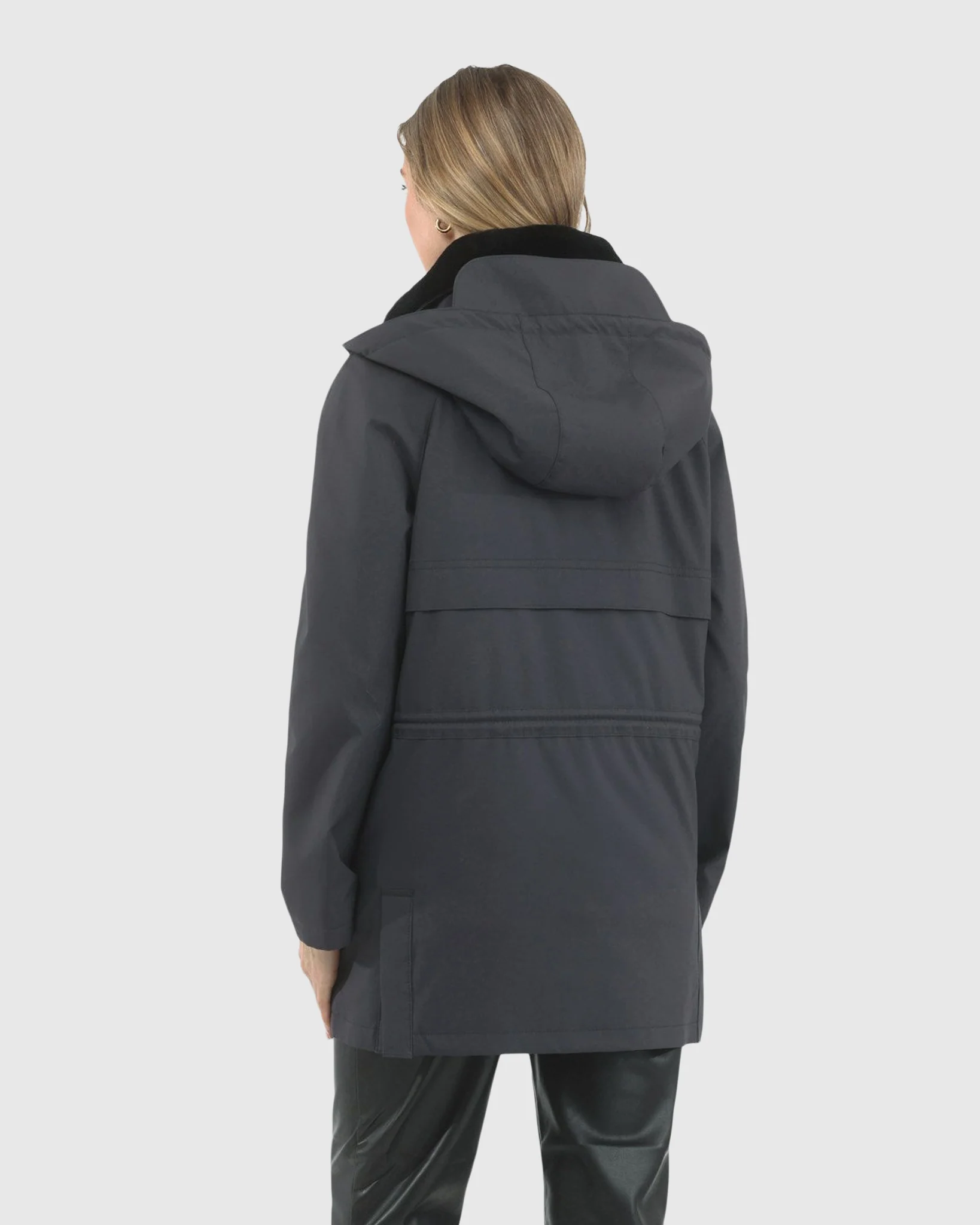 PARKA WITH DETACHABLE HOOD AND SELECT SHEARLING LAMB COLLAR, REMOVABLE VEST (2 PCS) - Image 3