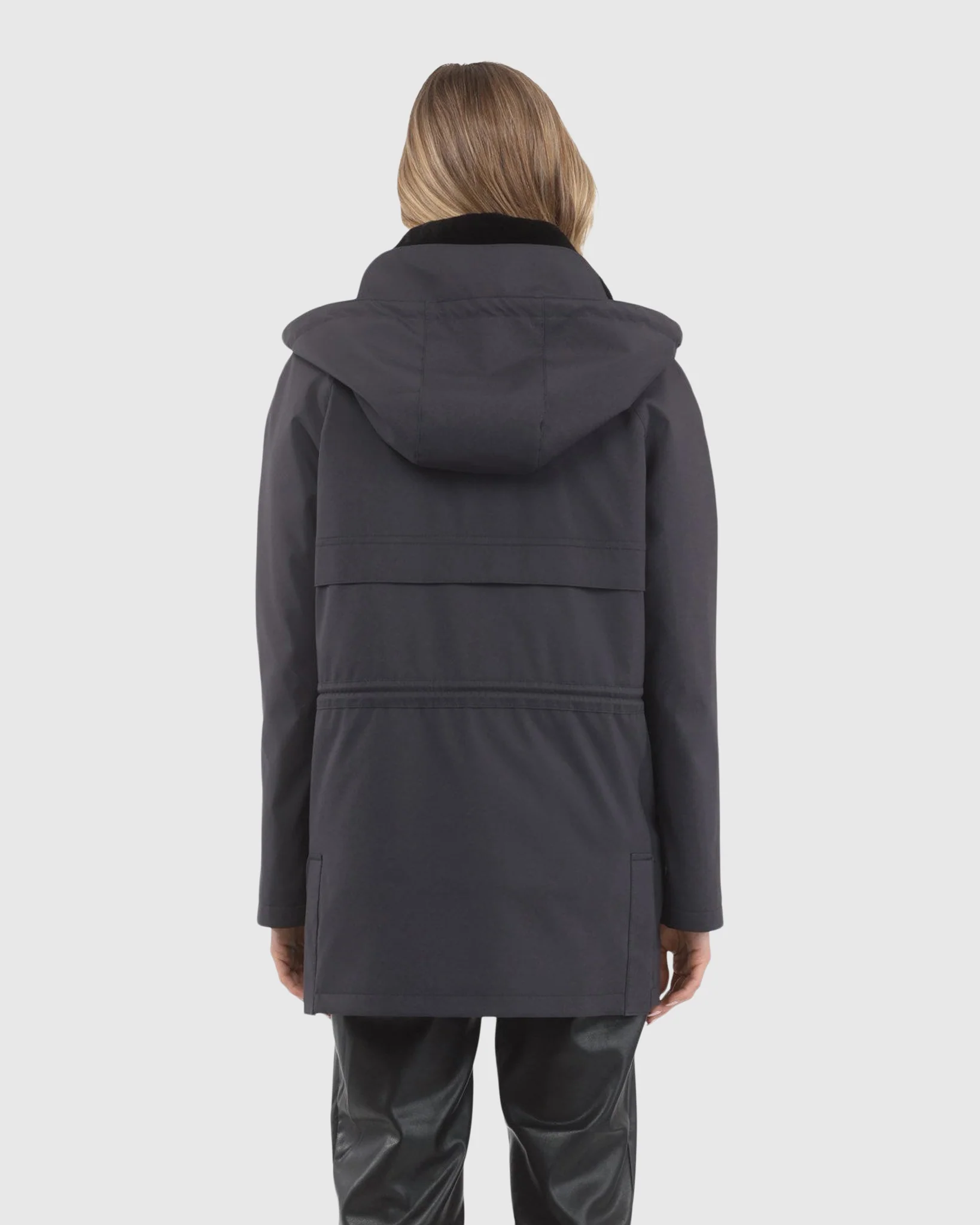 PARKA WITH DETACHABLE HOOD AND SELECT SHEARLING LAMB COLLAR, REMOVABLE VEST (2 PCS) - Image 4