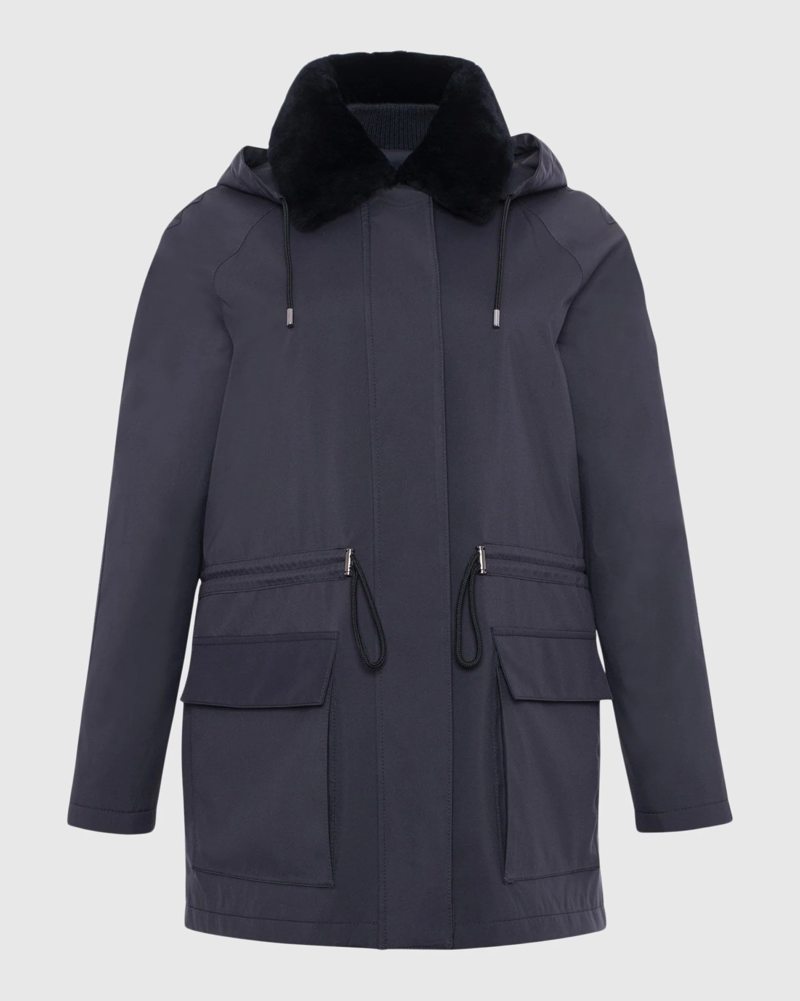 PARKA WITH DETACHABLE HOOD AND SELECT SHEARLING LAMB COLLAR, REMOVABLE VEST (2 PCS) - Image 6