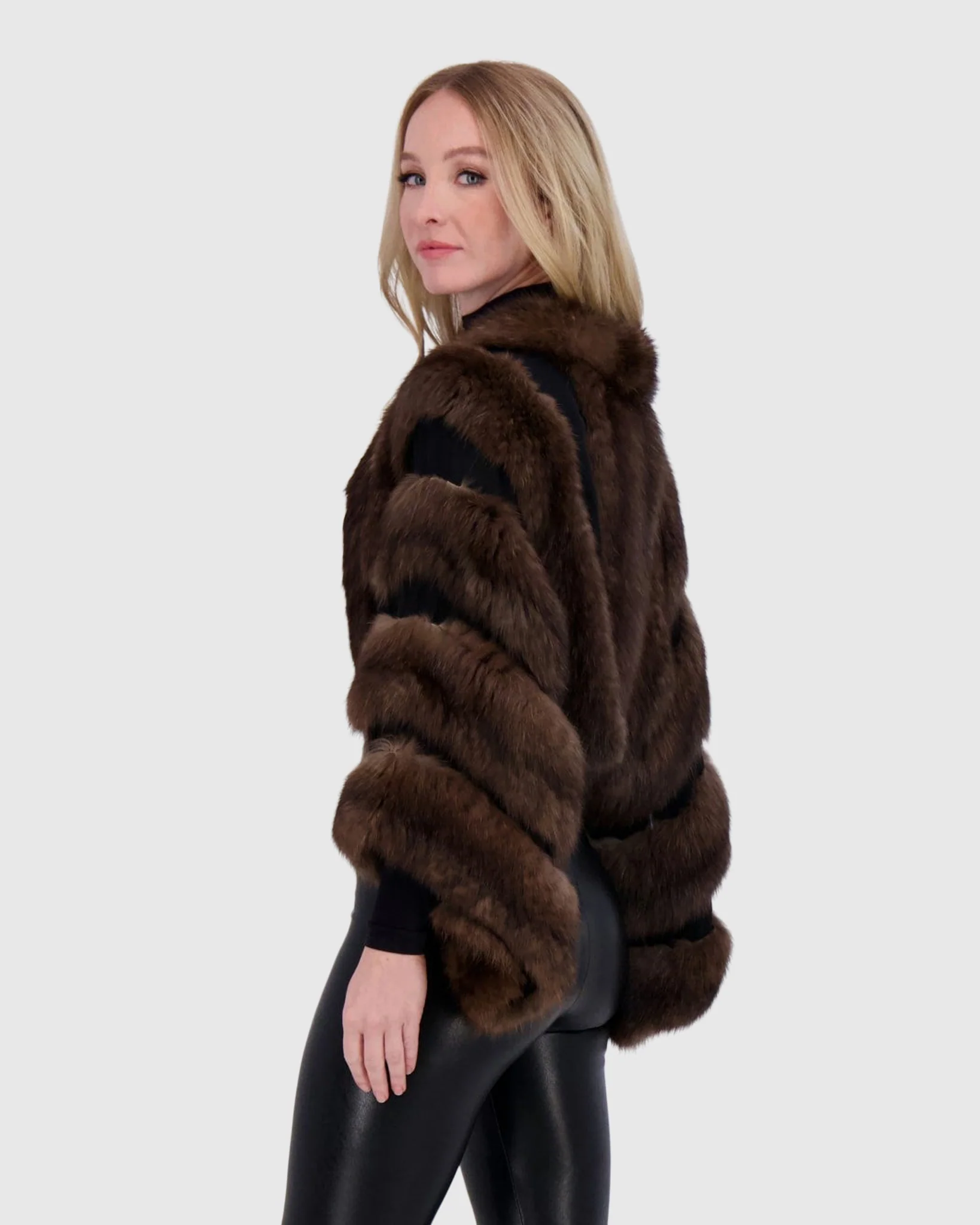 PERFORATED SABLE BOLERO - Image 4